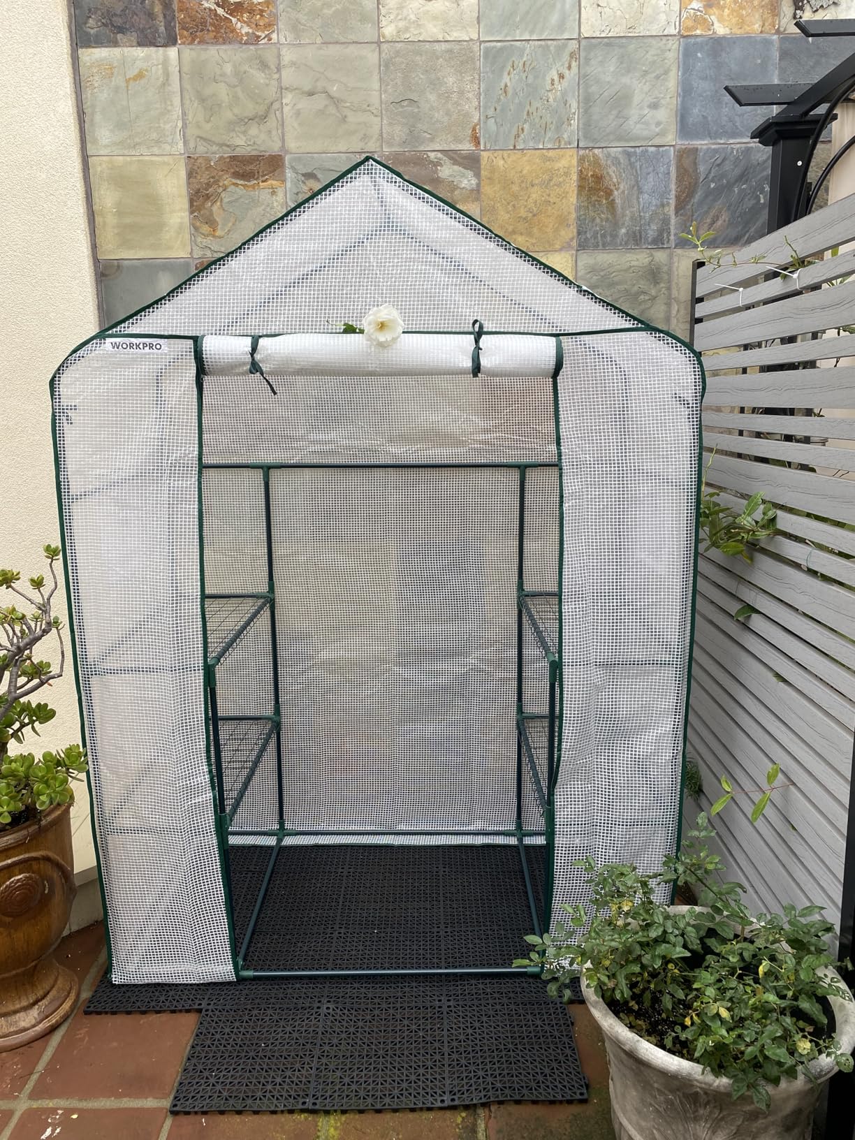 ToLanbbt Plastic Interlocking Deck Tiles 9 Pack 12