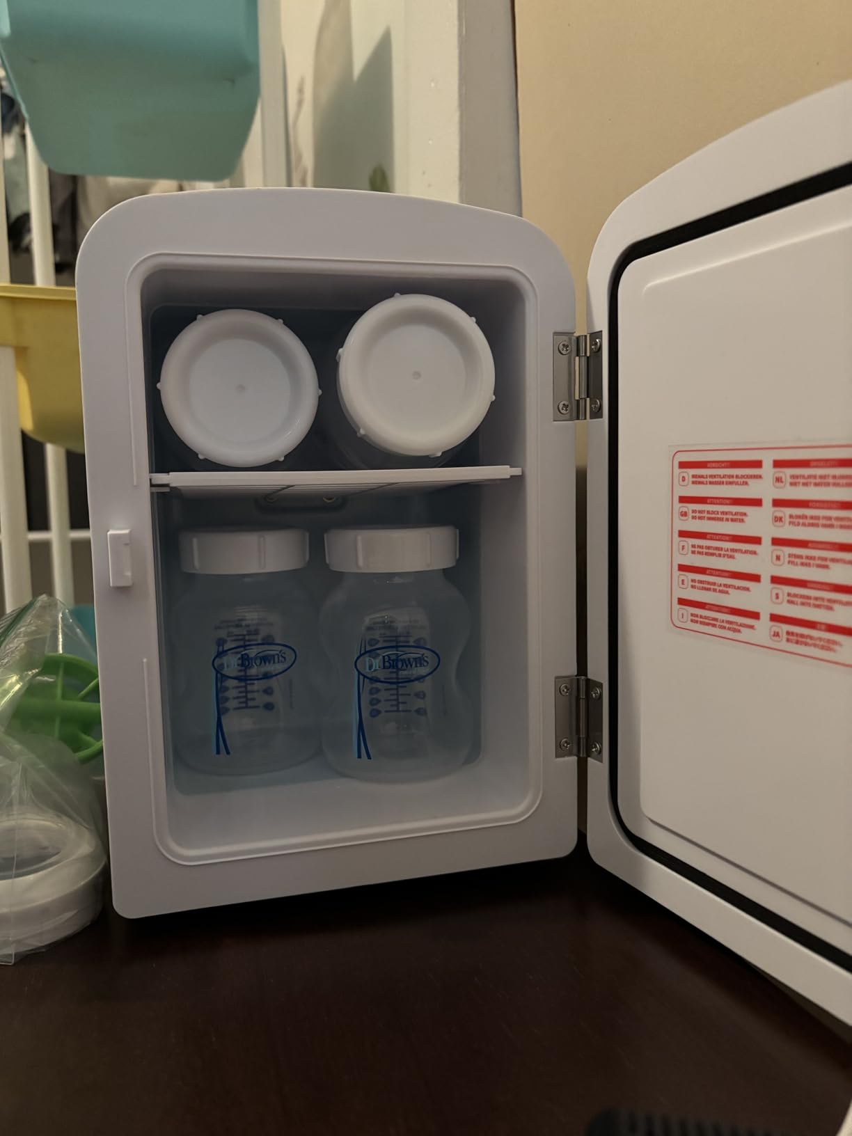 Antarctic Star Compact Refrigerator, Portable Mini Fridge, Skin Care 4L Capacity/6 Cans, for Bedroom, Car, Office & Dorm, Small Cooler for Cosmetics, Beverage and Food, Black - Customer Photo 1