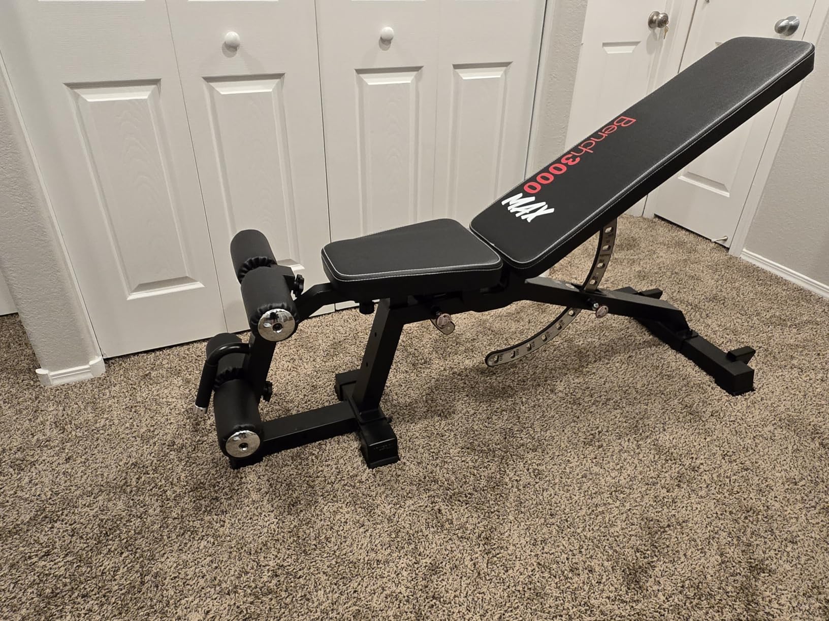 KeppiFitness Adjustable Weight Bench, Bench3000 MAX Heavy Duty Workout Bench Press with Leg Extension and Preacher Pad for Home Gym Fitness, Flat Incline Decline Sit Up Bench - Customer Photo 1