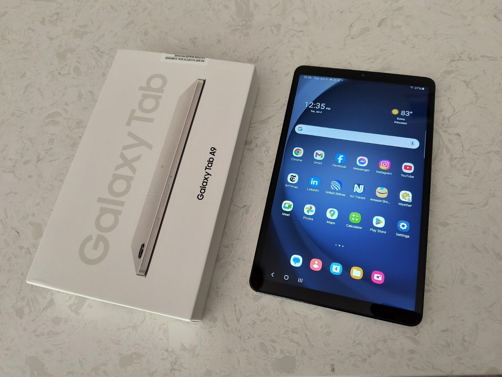 Samsung Galaxy Tab A9 (SM-X110), 64GB 4GB Ram, WiFi Only, Factory Unlocked GSM, International Version (Silver) - Customer Photo 1