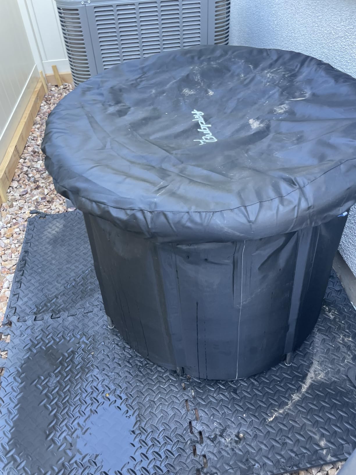 Bubplay Ice Bath Cold Plunge Tub with Cover for Indoor Outdoor for Recovery, Cold Water Therapy, Athletes and Adults -105 Gallons, Black, XL - Customer Photo 5