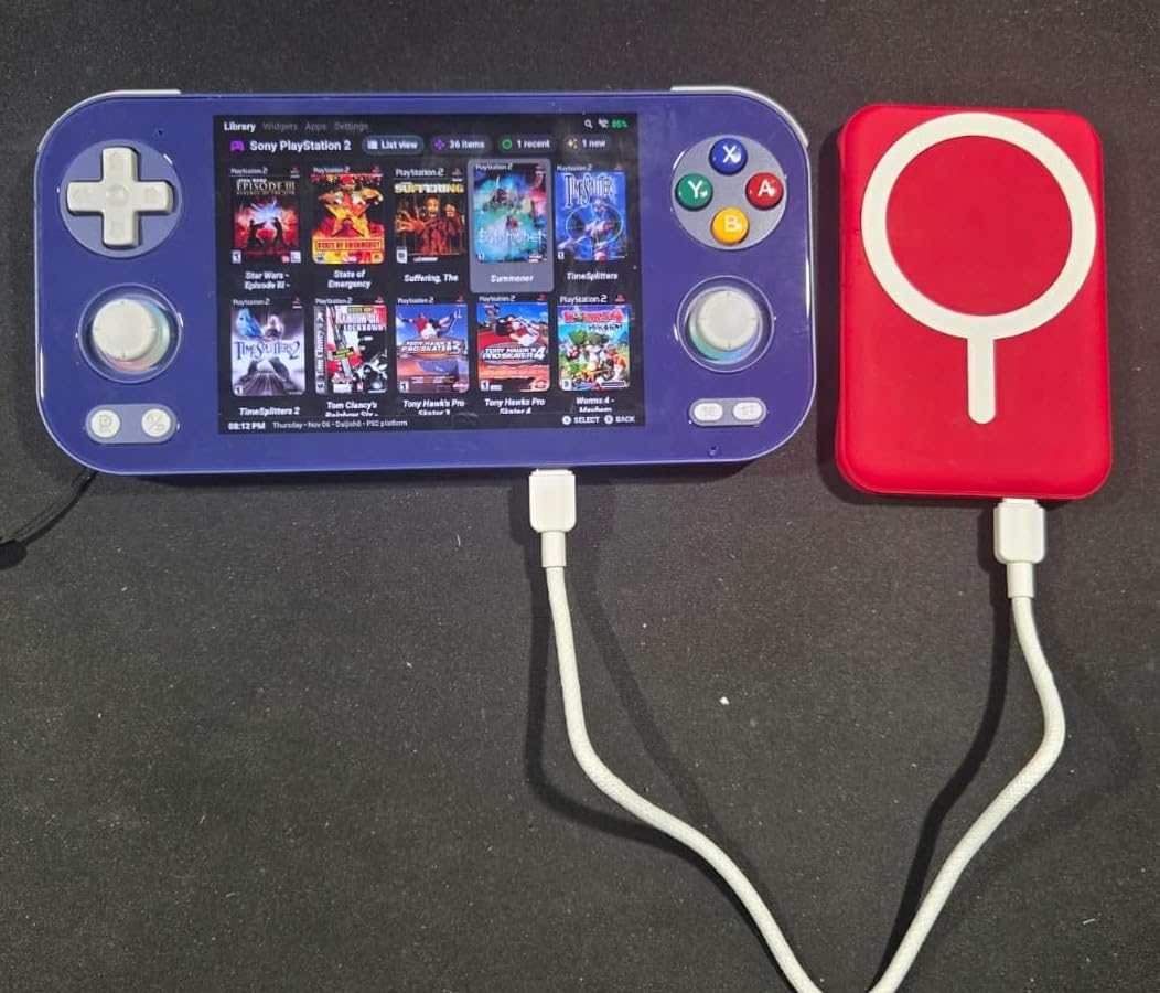 podoru for Magsafe Battery Pack, 5000mAh Magnetic Power Bank with Type-C Cable 20W PD Fast Charging Lighting Input Wireless Portable Charger for iPhone 17/16/15/14/13/12/ All Series-Black - Customer Photo 2