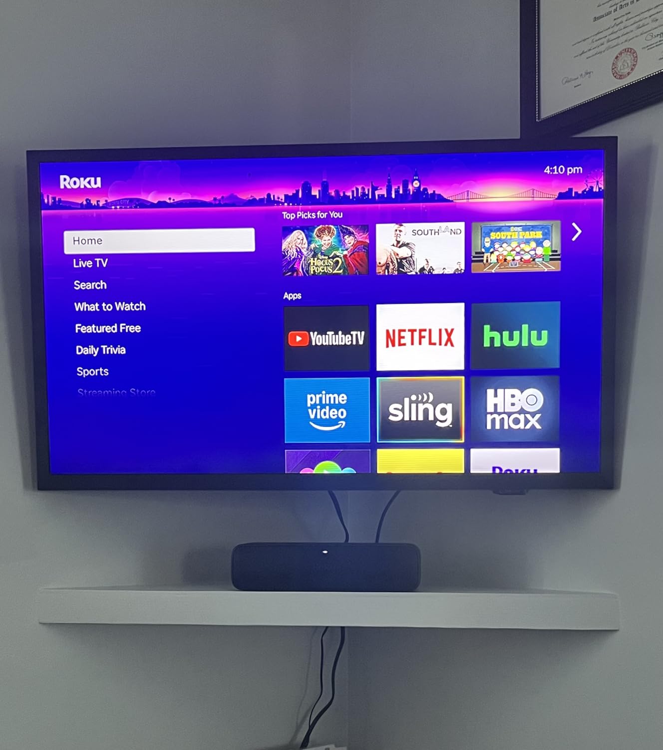Roku Streambar SE | 2-in-1 TV Soundbar with Built-in 4K/HD/HDR Streaming, Premium Speakers, & Enhanced Speech Clarity for Crisp, Clear Dialogue - Quick Guided Simple Setup - Customer Photo 5