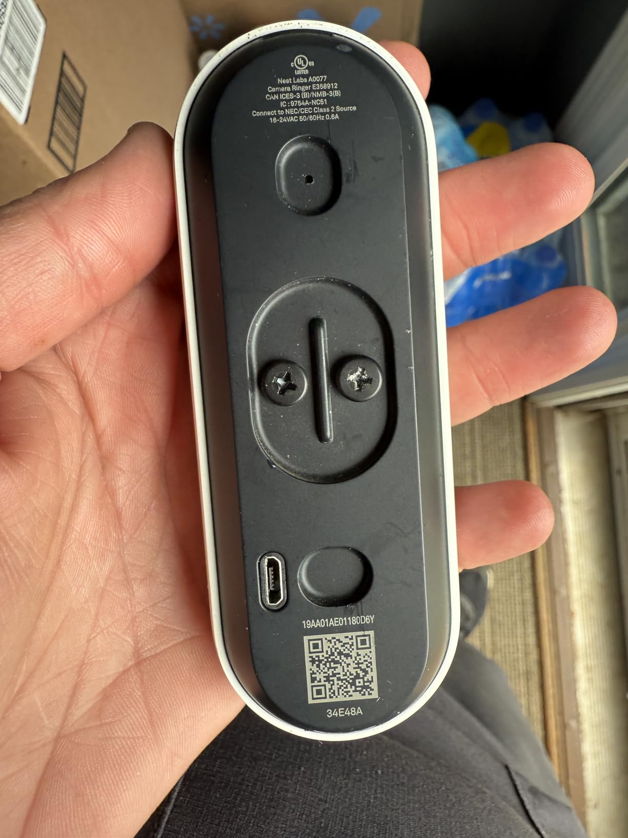 Google Nest Doorbell (Wired), Video Doorbell with 24/7 Streaming - Black/White (Renewed) - Customer Photo 1