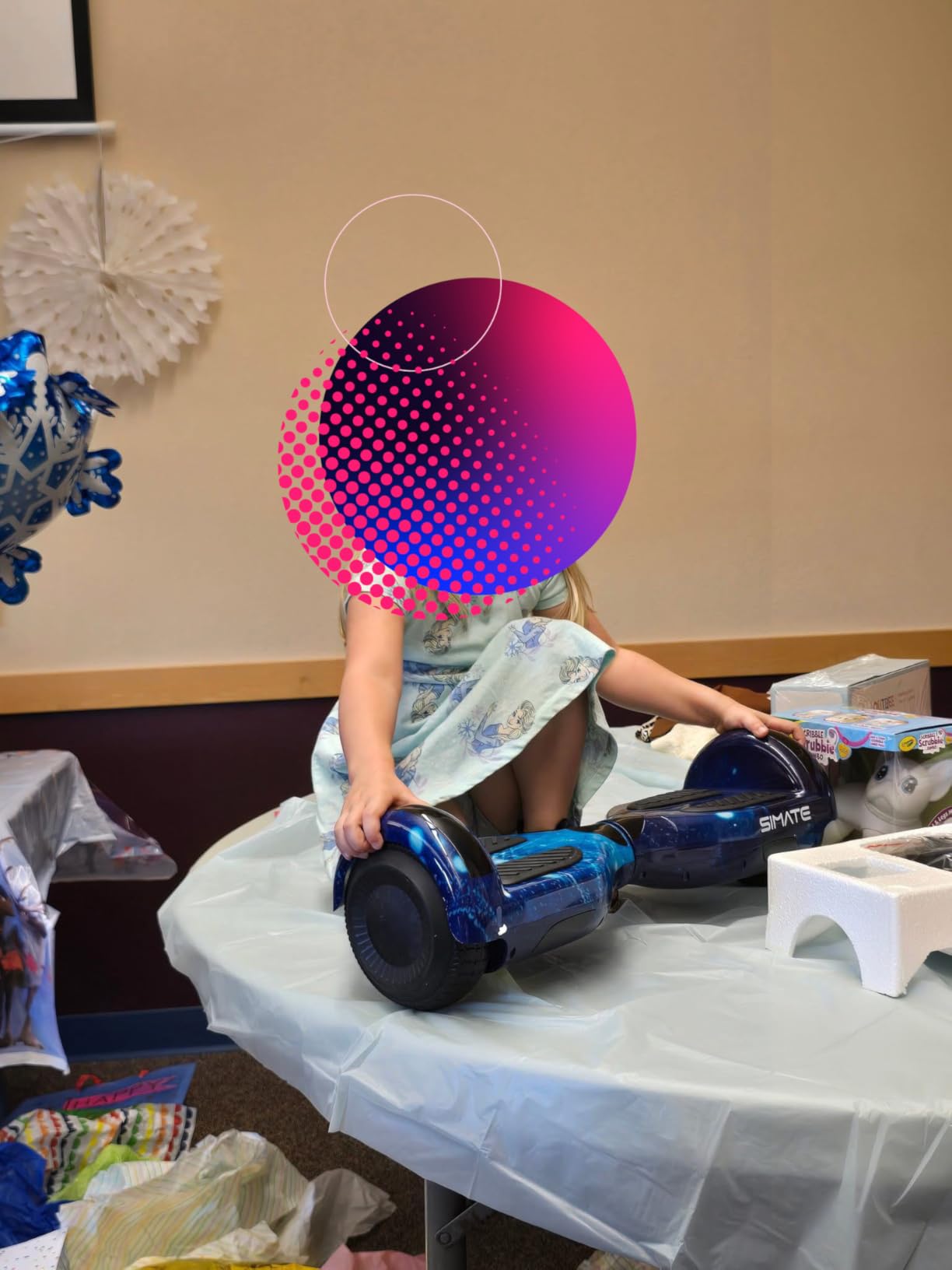 SIMATE Hoverboard, Bluetooth All Terrain Hover Boards with LED Lights and APP Control, Gifts for Kids Adults Girls Boys, for All Ages Customer Review SIMATE Hoverboard, Bluetooth All Terrain Hover Boards with LED Lights and APP Control, Gifts for Kids Adults Girls Boys, for All Ages - Customer Photo 4