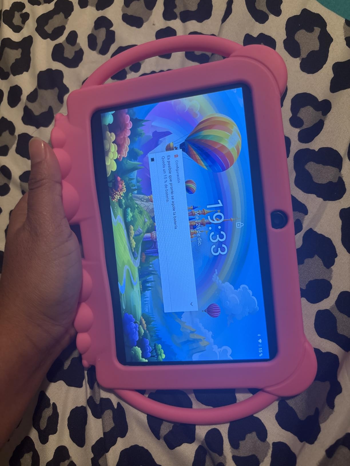 Kids Tablet 7 inch Android 12, 4GB RAM 32GB ROM, 512GB Expandsion, with Parental Control, WiFi, Bluetooth, Dual Camera with Silicone Case, 1PCS(Blue) Customer Review Kids Tablet 7 inch Android 12, 4GB RAM 32GB ROM, 512GB Expandsion, with Parental Control, WiFi, Bluetooth, Dual Camera with Silicone Case, 1PCS(Blue) - Customer Photo 1