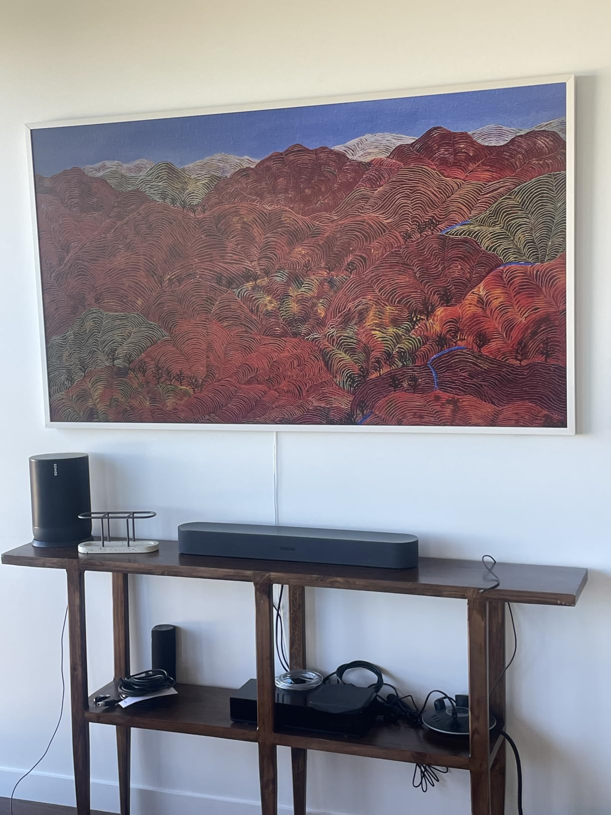 SAMSUNG 55-Inch Class QLED 4K LS03D The Frame Series Quantum HDR Smart TV w/Dolby Atmos, Art Mode, Anti-Reflection, Customizable Frame, Slim Fit Wall Mount with Alexa Built-in (QN55LS03D, 2024 Model) - Customer Photo 4