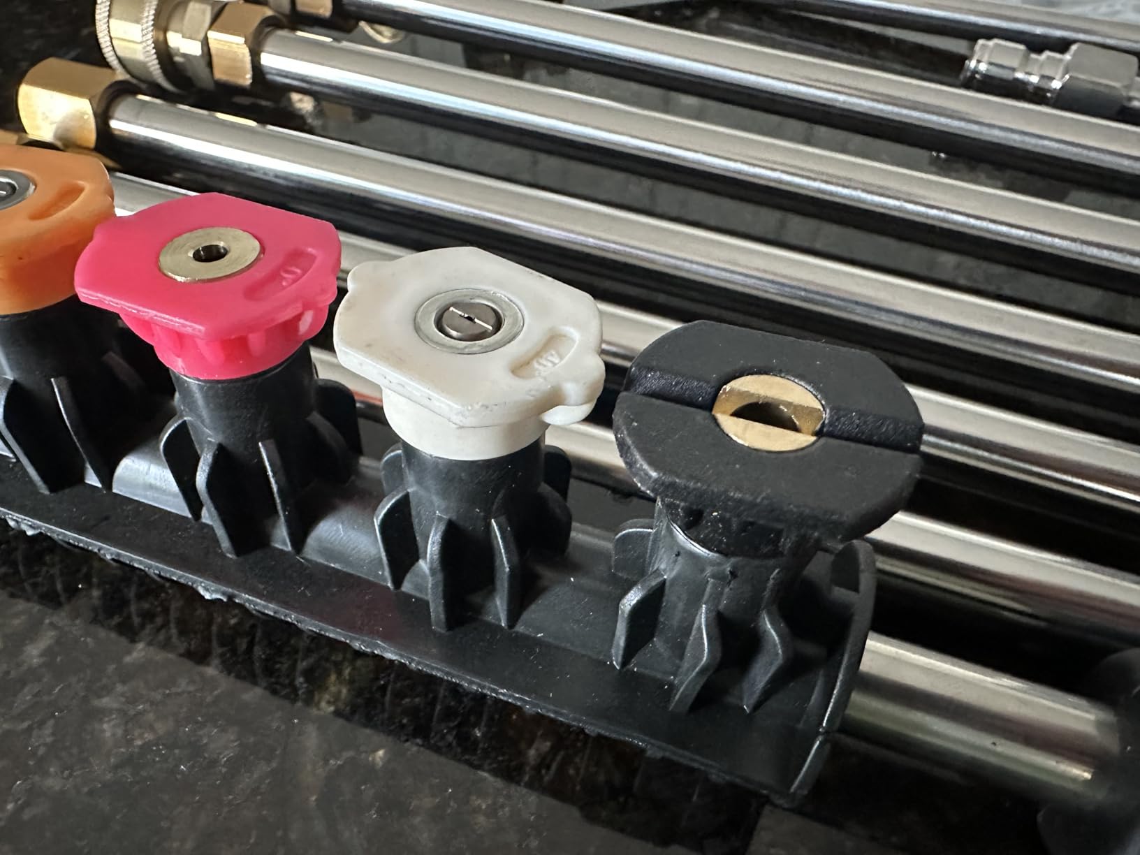 Sealegend 8FT Pressure Washer Extension Wand for Gutter Cleaning, Upgrade Power Washer Accessories with 6 Spray Nozzle Tips, 3 Gutter Cleaner Attachments Curved Rod, 1/4 Sealegend 8FT Pressure Washer Extension Wand for Gutter Cleaning, Upgrade Power Washer Accessories with 6 Spray Nozzle Tips, 3 Gutter Cleaner Attachments Curved Rod, 1/4