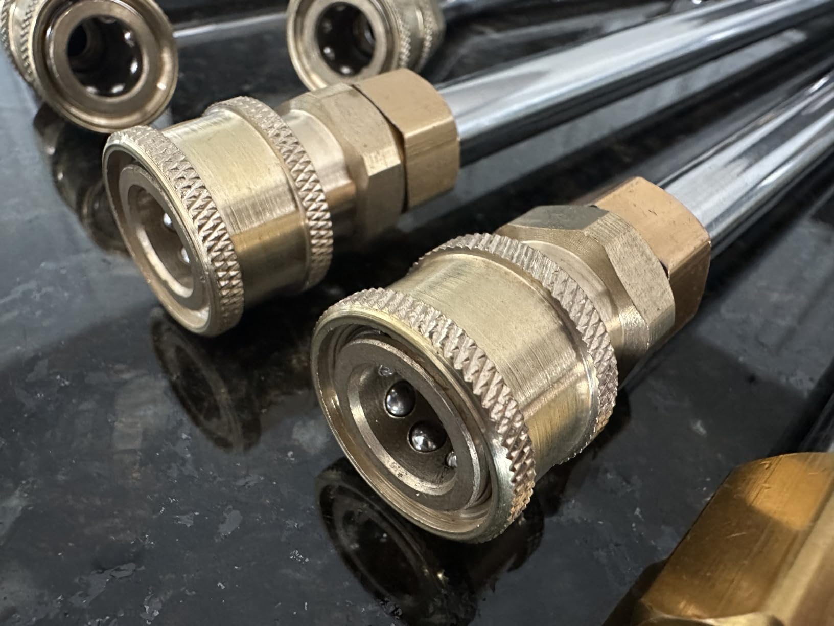 Sealegend 8FT Pressure Washer Extension Wand for Gutter Cleaning, Upgrade Power Washer Accessories with 6 Spray Nozzle Tips, 3 Gutter Cleaner Attachments Curved Rod, 1/4 Sealegend 8FT Pressure Washer Extension Wand for Gutter Cleaning, Upgrade Power Washer Accessories with 6 Spray Nozzle Tips, 3 Gutter Cleaner Attachments Curved Rod, 1/4