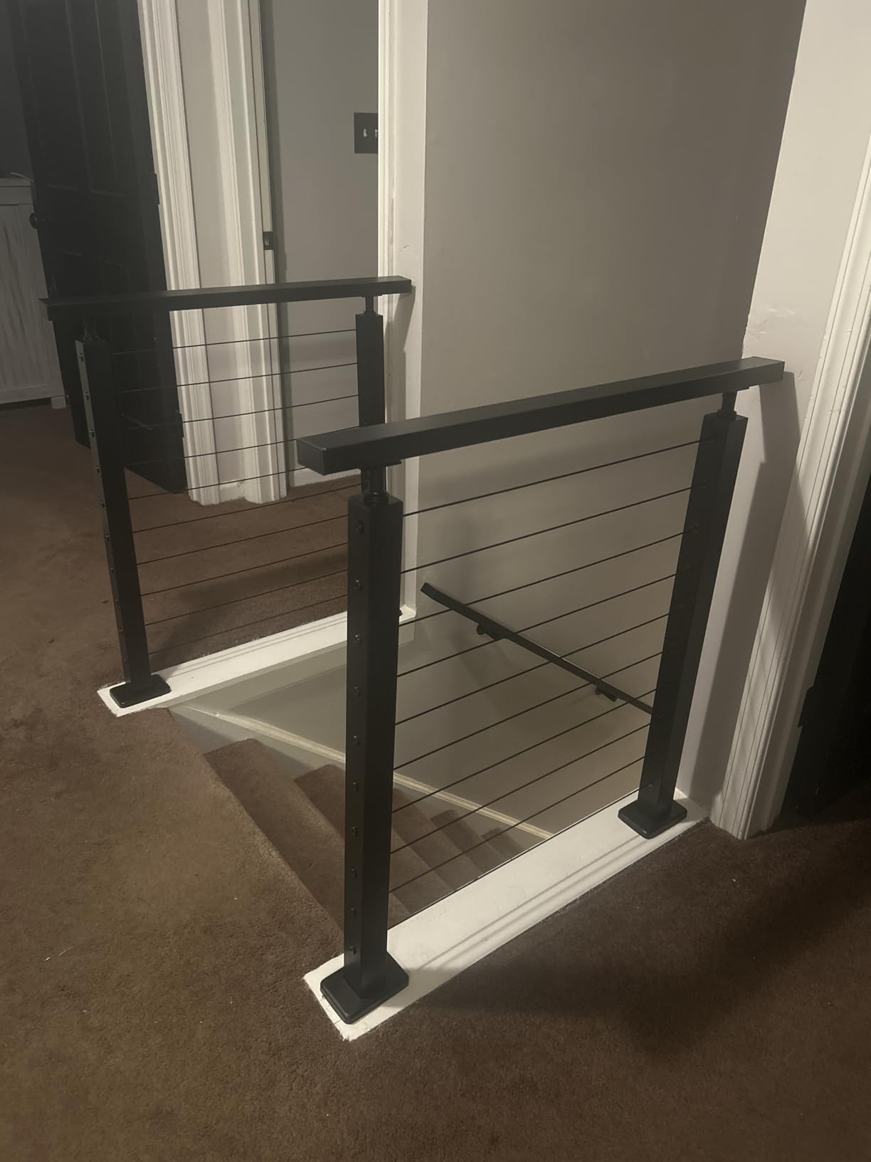 Muzata 15-20FT Modular Black Cable Railing Kit 36 Inch 4 Level Post Kit Complete Set Cable Railing System for Decks Length Adjustable Easy DIY with Paper User Guide (No Handrail) RWS1 BH4S Customer Review Muzata 15-20FT Modular Black Cable Railing Kit 36 Inch 4 Level Post Kit Complete Set Cable Railing System for Decks Length Adjustable Easy DIY with Paper User Guide (No Handrail) RWS1 BH4S - Customer Photo 2