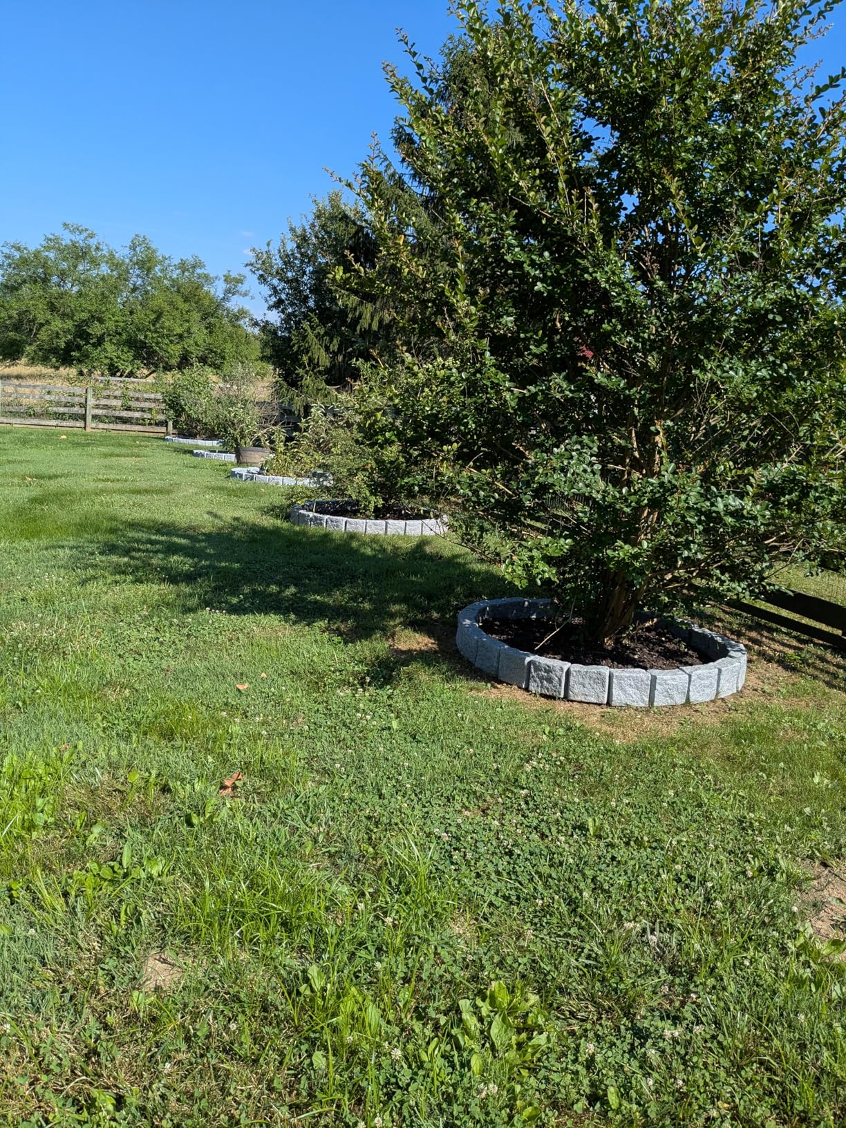 Beuta Landscape Edging | Garden Edging Border | Faux Stone Block XL for Lawn Edging, Flower Beds & Yard Edging – 1 Pack | Each Section Has 6 Blocks 48