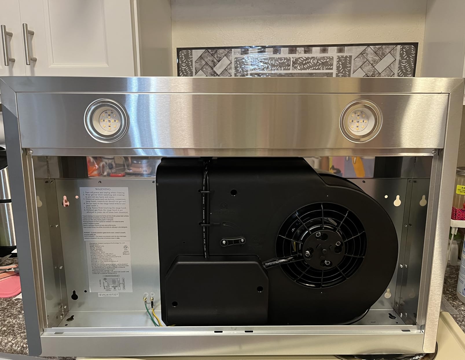 Range Hood 30 Inch Under Cabinet with 600CFM, Gesture Sensing & Touch Control Kitchen Vent Hood of Ductless/Ducted Vent with Stainless Steel Filters - Customer Photo 1