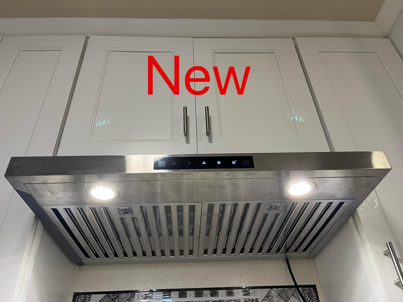 Range Hood 30 Inch Under Cabinet with 600CFM, Gesture Sensing & Touch Control Kitchen Vent Hood of Ductless/Ducted Vent with Stainless Steel Filters - Customer Photo 2