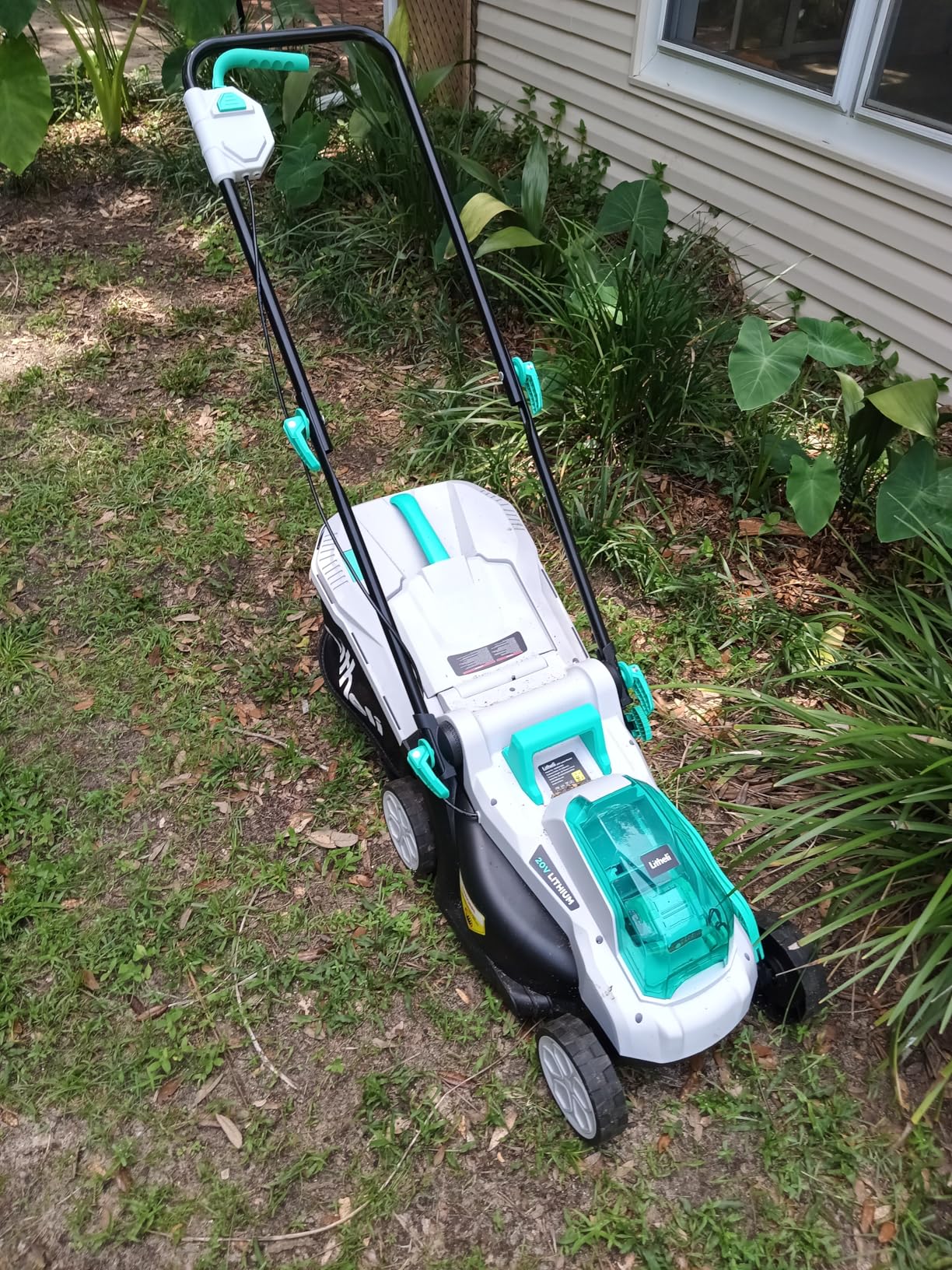 Litheli Cordless Lawn Mower 13 Inch, U20 Handy+ 20V Electric Lawn Mowers for Garden, Yard and Farm, 5 Heights Adjustment, Light Weight,4.0Ah Portable Battery Included - Customer Photo 2