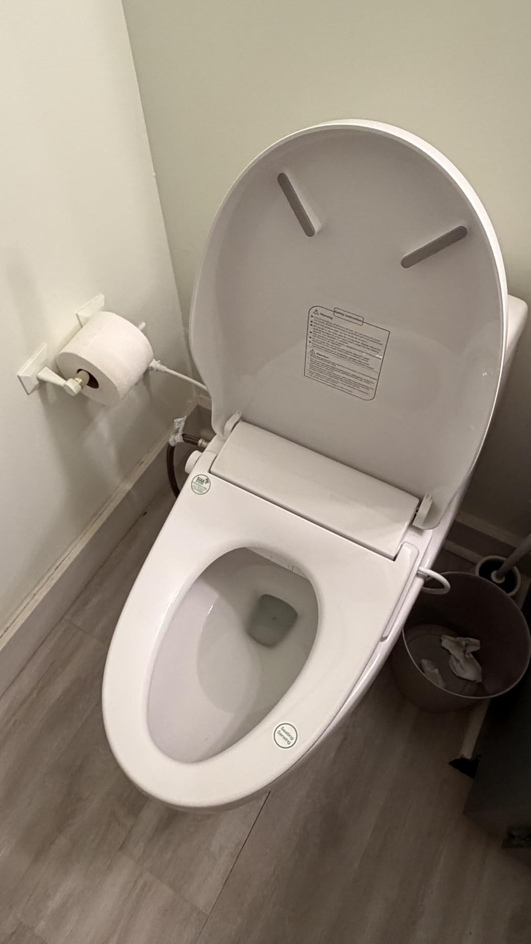 iliD Bidet Seat, Toilet Seat, Electric Elongated Ecoseat with Four Cleaning Modes, Adjustable Angle and Pressure, Remote Control, Slow Close Lid, Easy Installation, 2 Year Warranty - Customer Photo 1