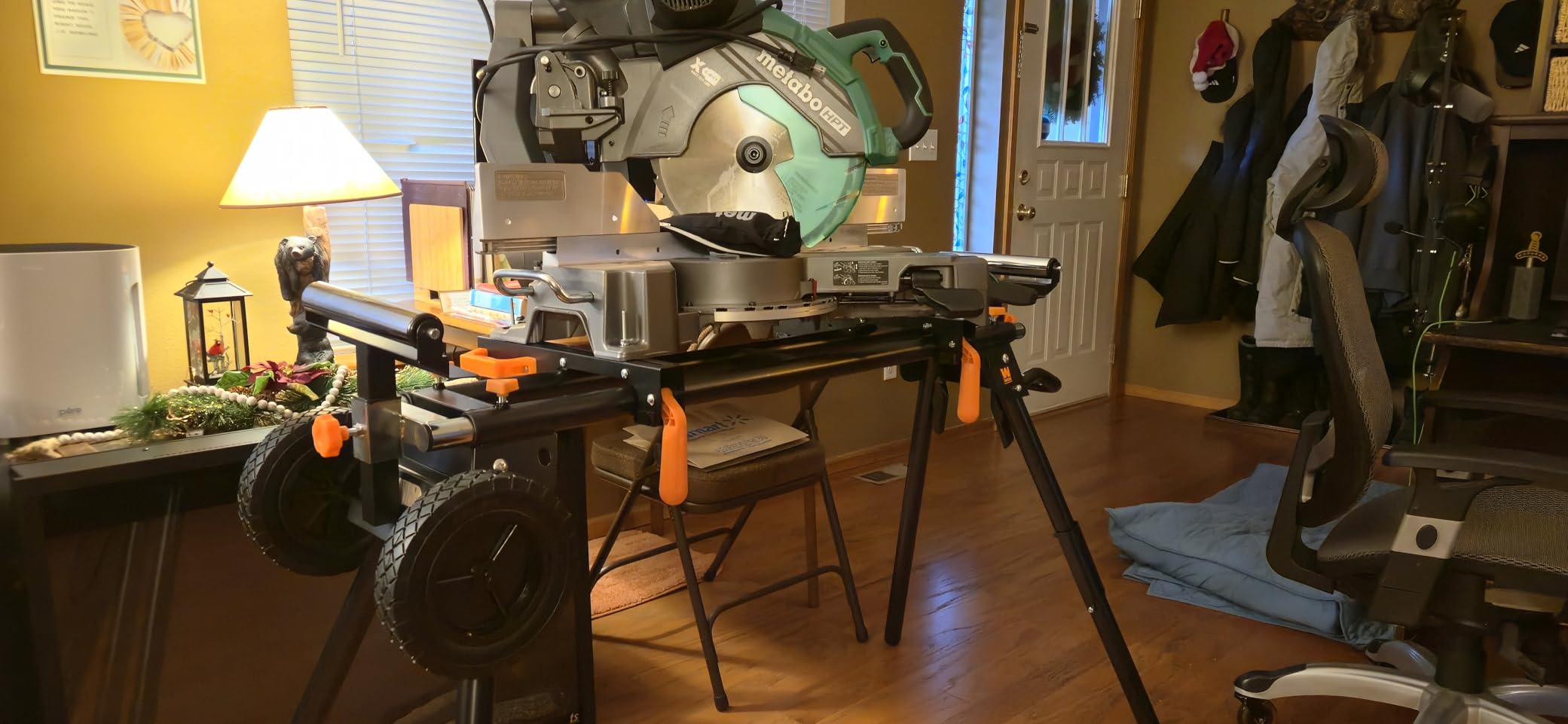 Metabo HPT 12-Inch Dual Bevel Sliding Miter Saw, 4000 RPM No-Load Speed, 45° Left and Right Bevel Range, Precision Miter Angles, 9 Detent Stops, Xact Cut Shadow Line, C12RSH3 - Customer Photo 1