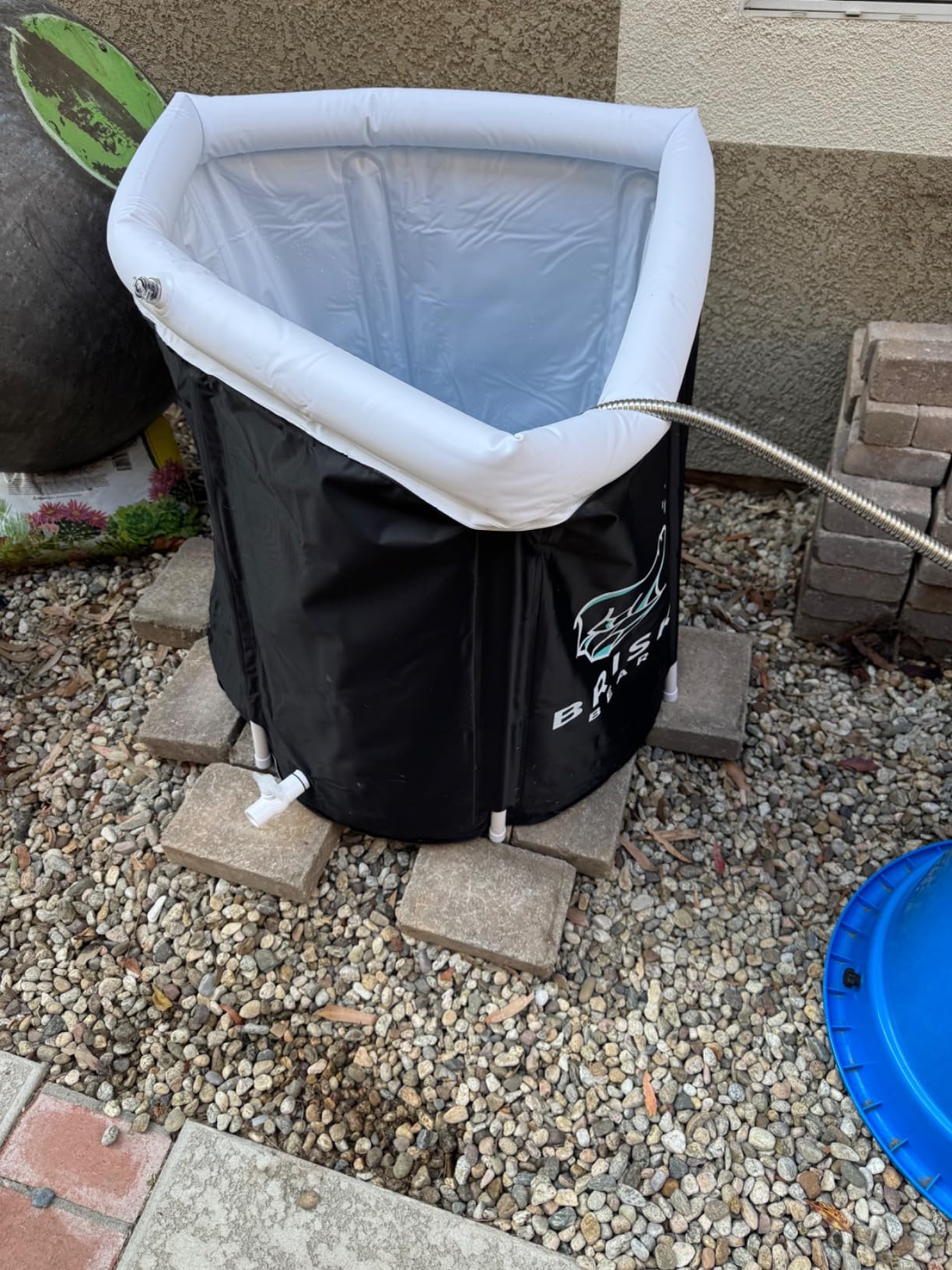 Ice Bath Tub for Athletes with Cover by Brisk Bear - Extra Large Cold Plunge Tub for Recovery - Inflatable Ice Bath Plunge Pool with Digital Timer - Cold Plunge to Soothe Muscles - Black Ice Tub - Customer Photo 1