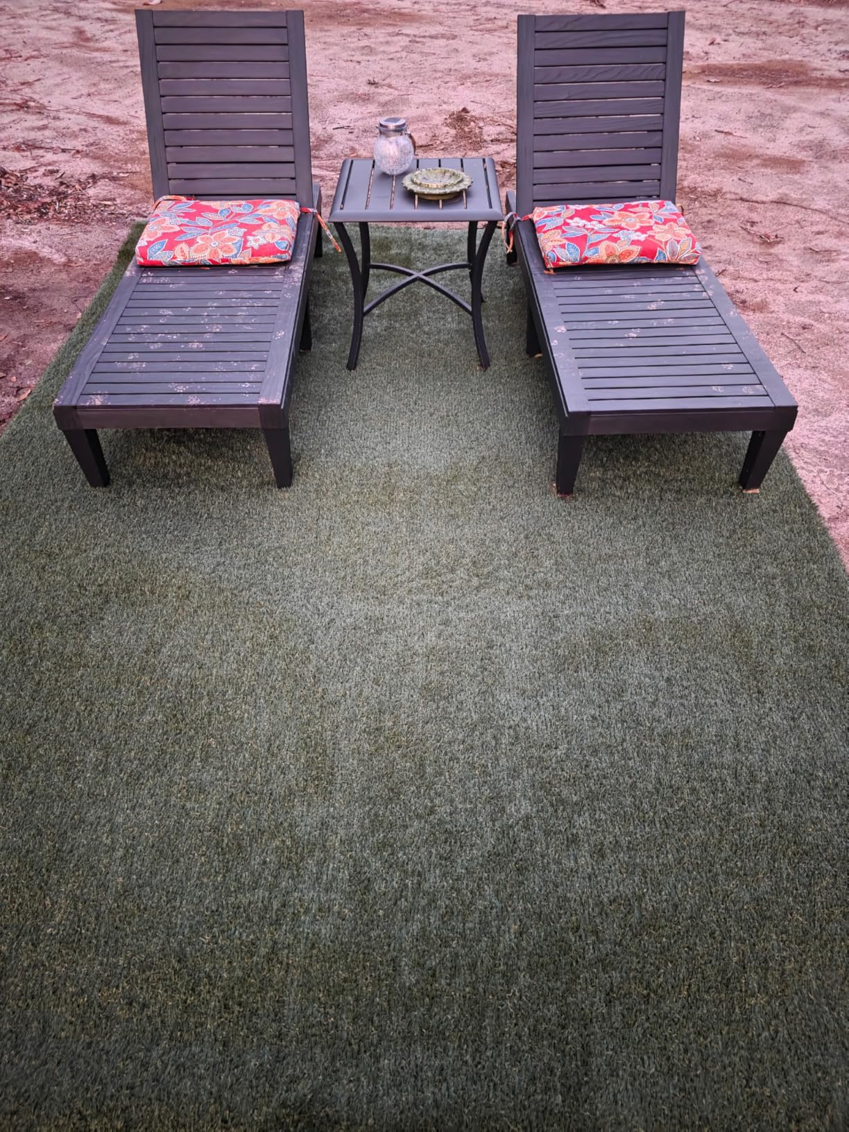 Nestl Patio Chairs - Grey Chaise Lounge Chair Outdoor, 5-Position Adjustable Sun Tanning Chair, Waterproof Pool Lounge Chairs Set of 2, Reclining Lawn Chair, Lightweight Outdoor Lounge Chairs - Customer Photo 1