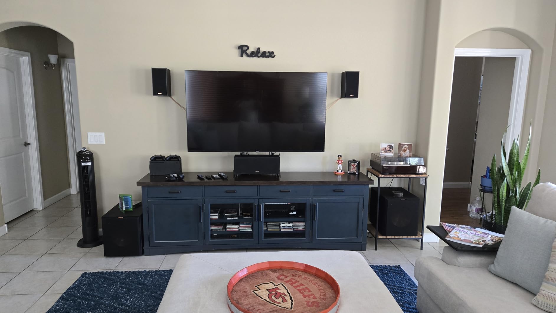Klipsch Reference 5.2 Home Theater System, Bundle 2X R-625FA Floorstanding 2X R-12SW Subwoofer, R-52C Center, R-41M Bookshelf Speakers, and Denon AVR-S770H 7.2-Channel 8K Network AV Receiver - Customer Photo 1