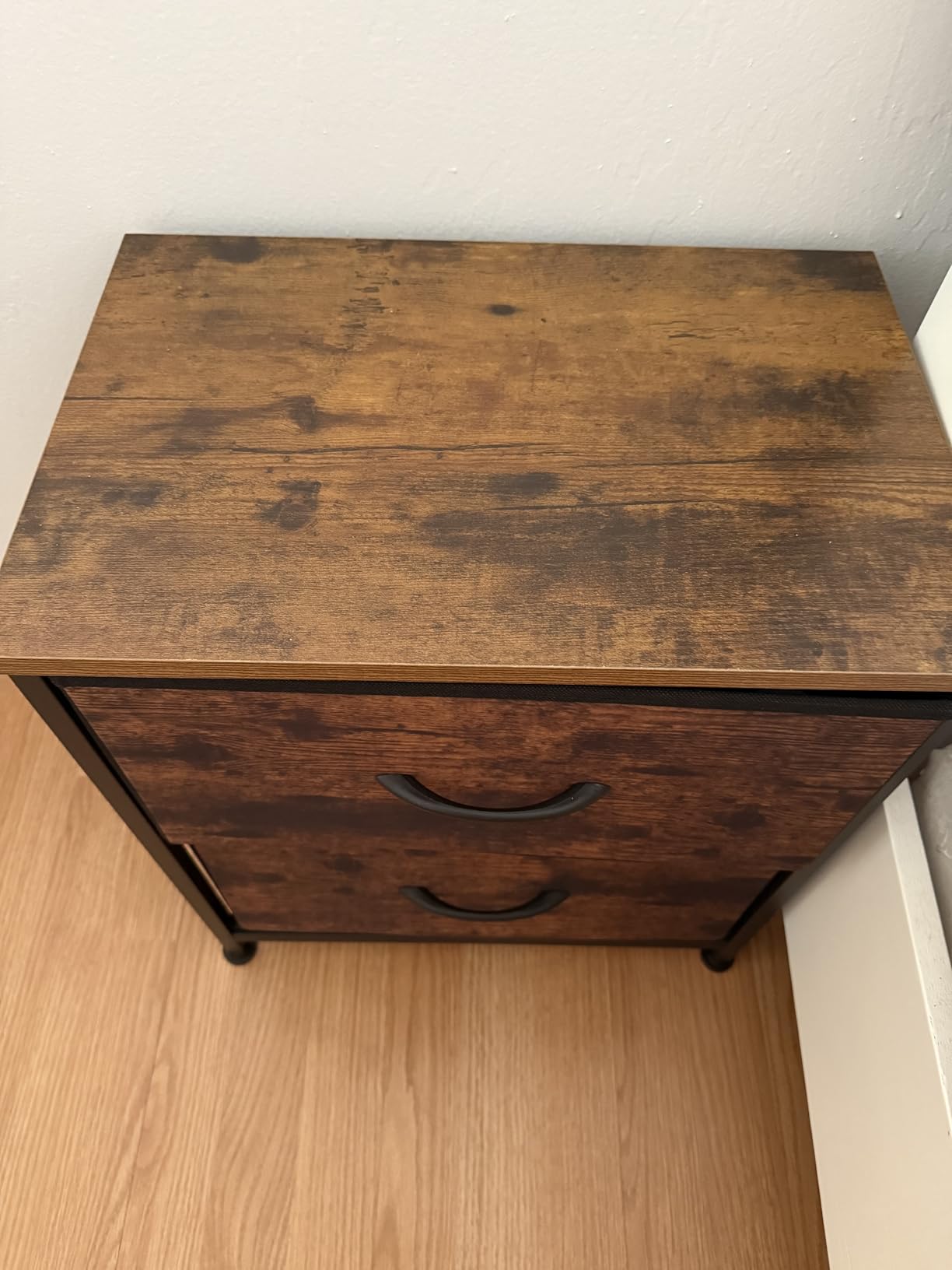 Sweetcrispy Nightstand Set of 2 with 2 Storage Drawers, 20