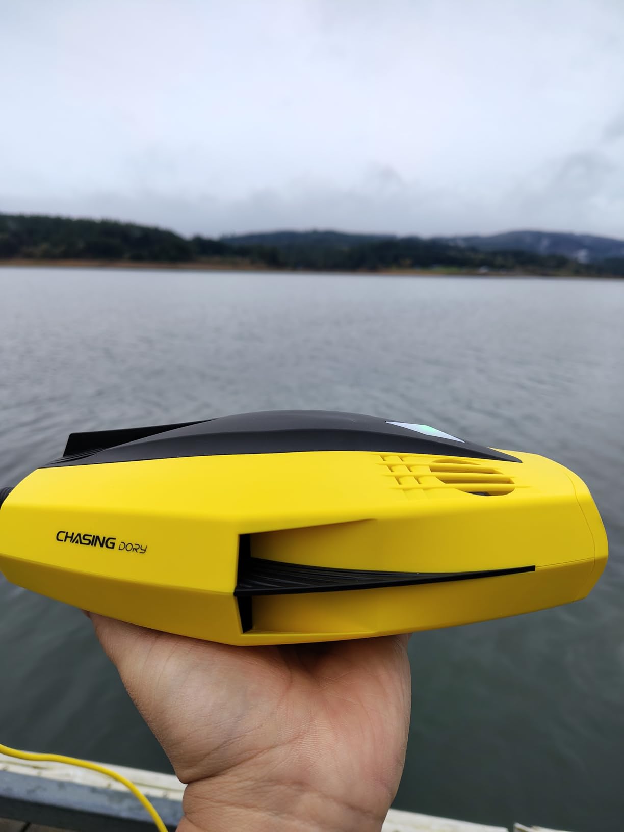 CHASING DORY Underwater Drone - Palm-Sized 1080p Full HD Underwater Drone with Camera for Real Time Viewing, APP Remote Control (Yellow) Customer Review CHASING DORY Underwater Drone - Palm-Sized 1080p Full HD Underwater Drone with Camera for Real Time Viewing, APP Remote Control (Yellow) - Customer Photo 1