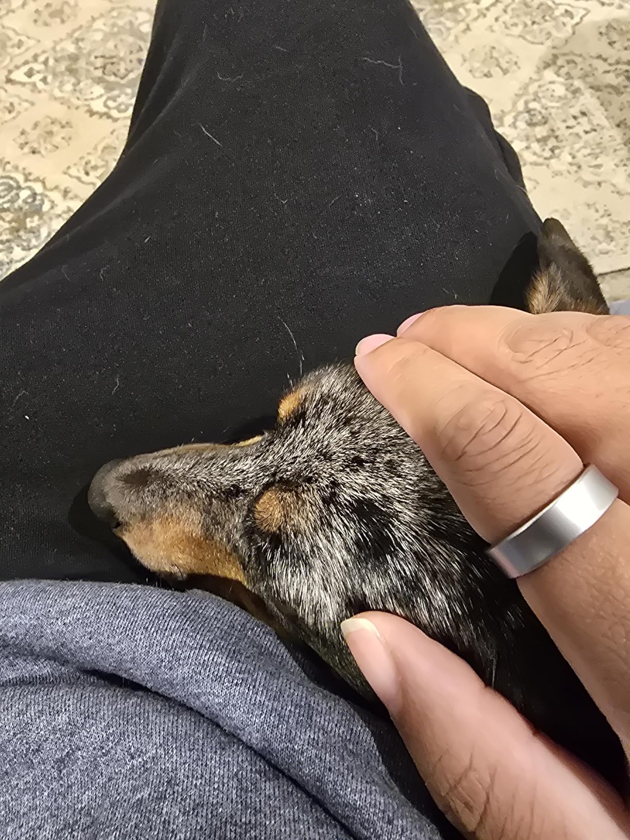 SAMSUNG Galaxy Ring, AI Smart Ring, Size First w/Sizing Kit, No App Subscription, Fitness Monitor, Sleep Tracker, Up to 7-Day Battery, Size 13, Titanium Black [US Version, 1Yr Manufacturer Warranty] - Customer Photo 1