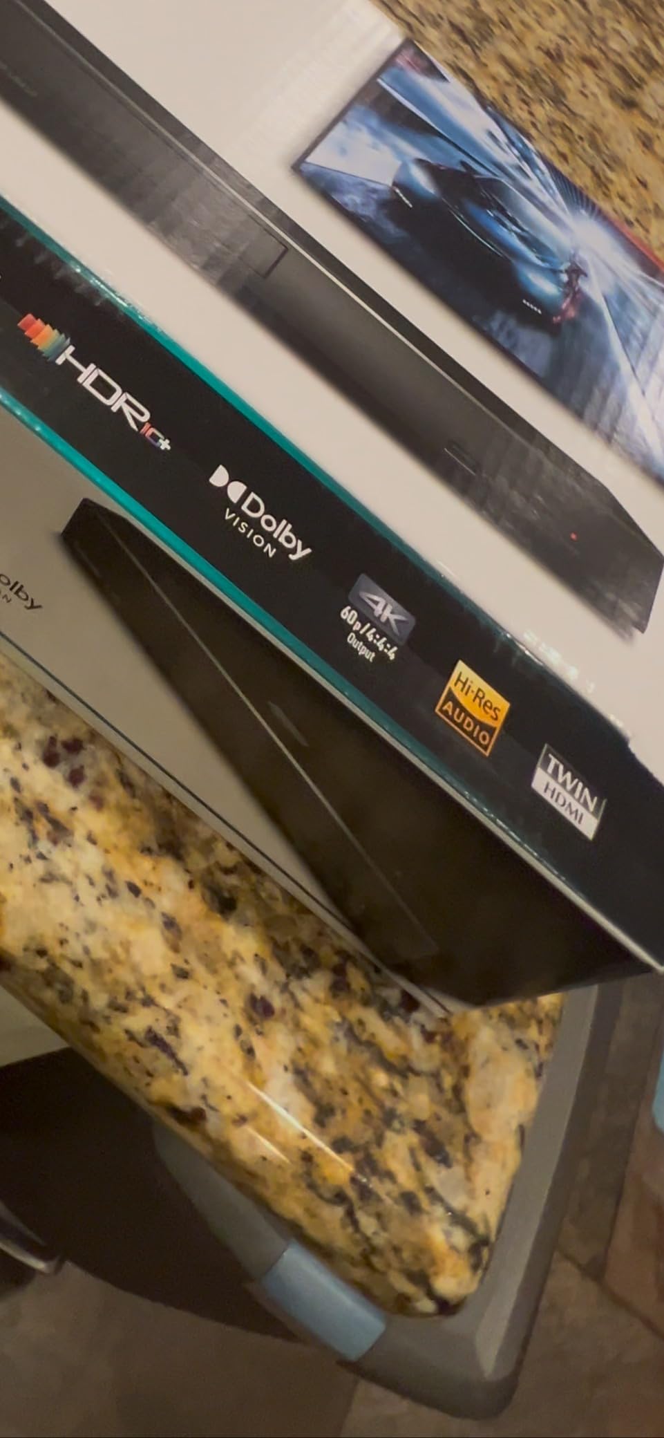 Panasonic Premium 4K Blu Ray Player, UHD DVD Blu Ray Player with Hi-Res Sound, 4K VOD Streaming, HDR10+ and Dolby Vision, DP-UB450 (Black) - Customer Photo 1