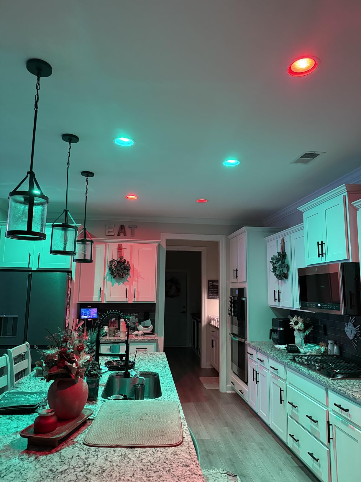 WiZ Connected Smart Light Bulbs, Sunset to Sunrise Automation + Motion Detection + Control with Voice or App, Full Color A19 60W 800LM Indoor, Matter Compatible -3 Pack - Customer Photo 2