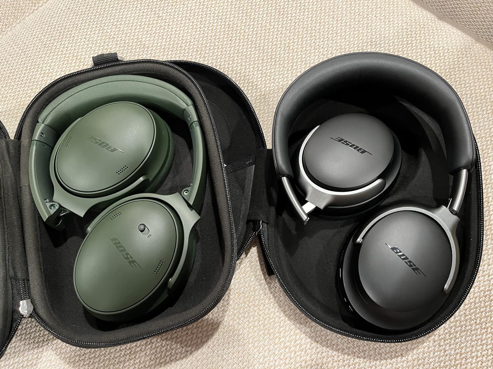 Bose QuietComfort Headphones - Wireless Bluetooth Headphones, Active Over Ear Noise Cancelling and Mic, USB-C Charging, Deep Bass, Up to 24 Hours of Playtime, Sandstone - Customer Photo 1