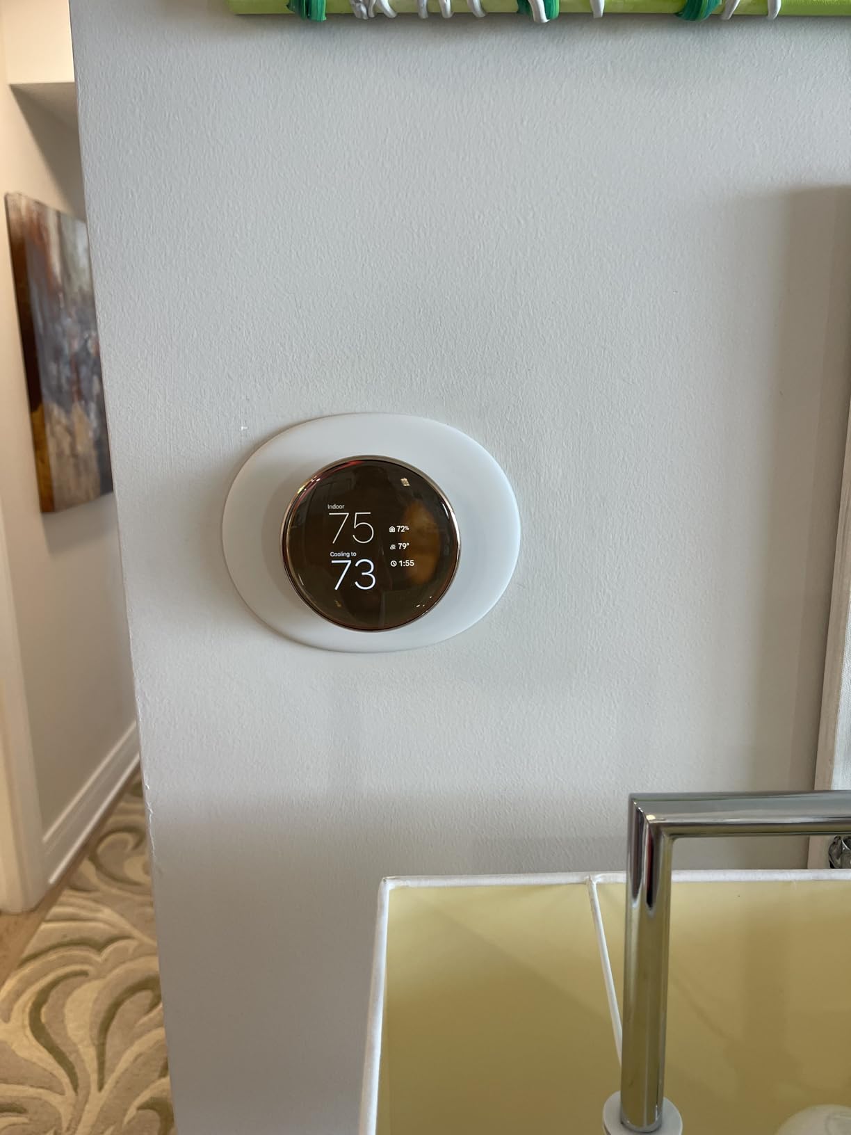 Google Nest Learning Thermostat (4th gen) + Nest Temperature Sensor (2nd gen) - Obsidian - Customer Photo 2