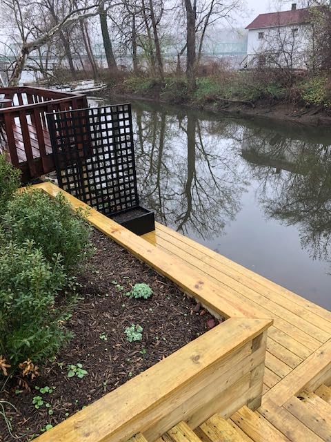 FENCY Metal Raised Garden Bed with Trellis, Metal Planter Box with Trellis, Garden Box for Climbing Plants Vegetable, 35