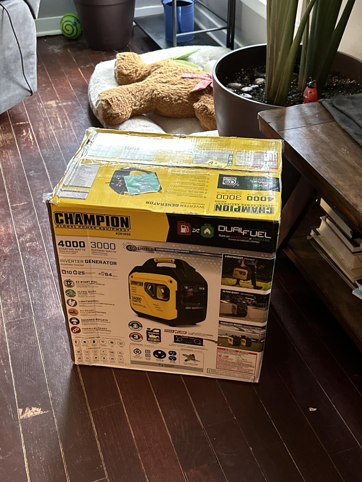 Champion Power Equipment 4000-Watt Dual Fuel RV Ready Portable Inverter Generator with Quiet Technology and CO Shield Customer Review Champion Power Equipment 4000-Watt Dual Fuel RV Ready Portable Inverter Generator with Quiet Technology and CO Shield - Customer Photo 2