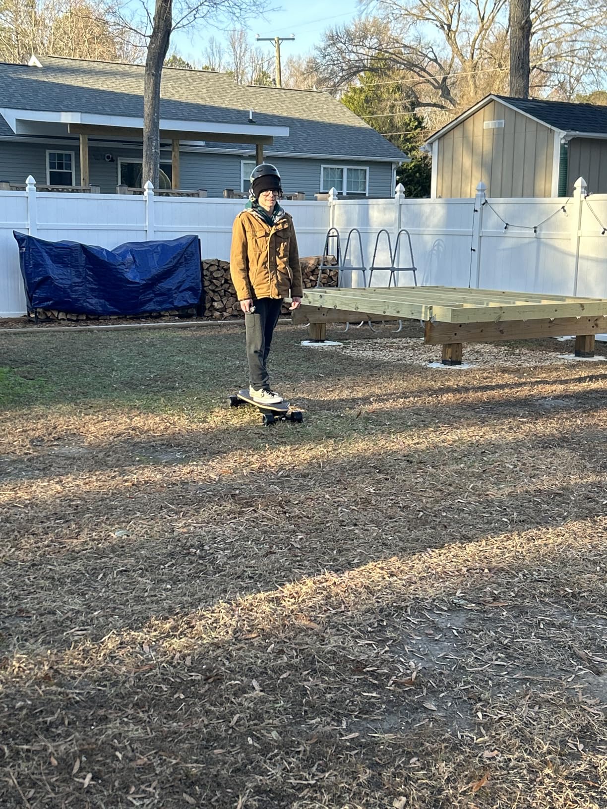 A1 Electric Skateboard with Remote, Rang Up to 17 Miles/24, 8 Ply Canadian Maple, Smooth Breaking, Suitable for Younger Beginners Customer Review A1 Electric Skateboard with Remote, Rang Up to 17 Miles/24, 8 Ply Canadian Maple, Smooth Breaking, Suitable for Younger Beginners - Customer Photo 1