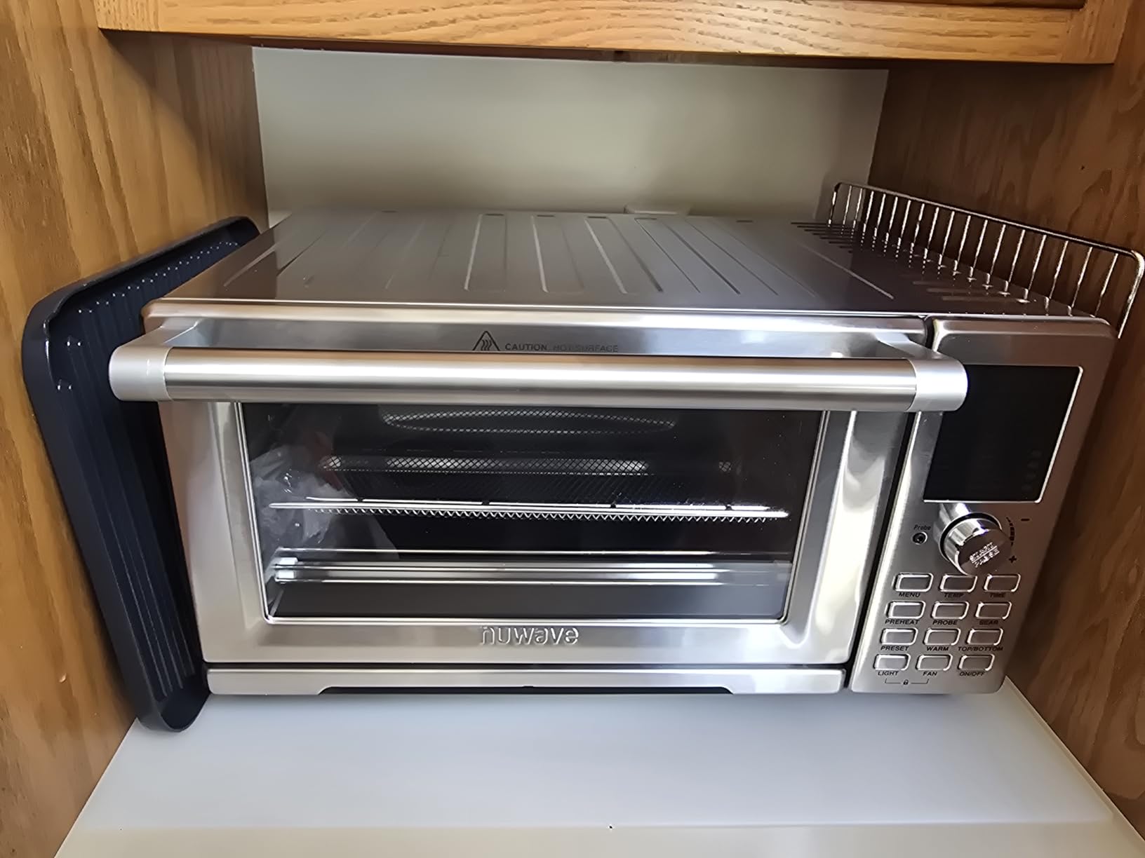 Nuwave Bravo XL Pro Air Fryer Toaster Oven with Grill Combo, 2025 New Ultra-Fast Convection System, 35% Crispier, 2X More Even, 142 Presets, 50-500F, Smarter Probe, PFAS Free, 30QT, Stainless Steel - Customer Photo 2