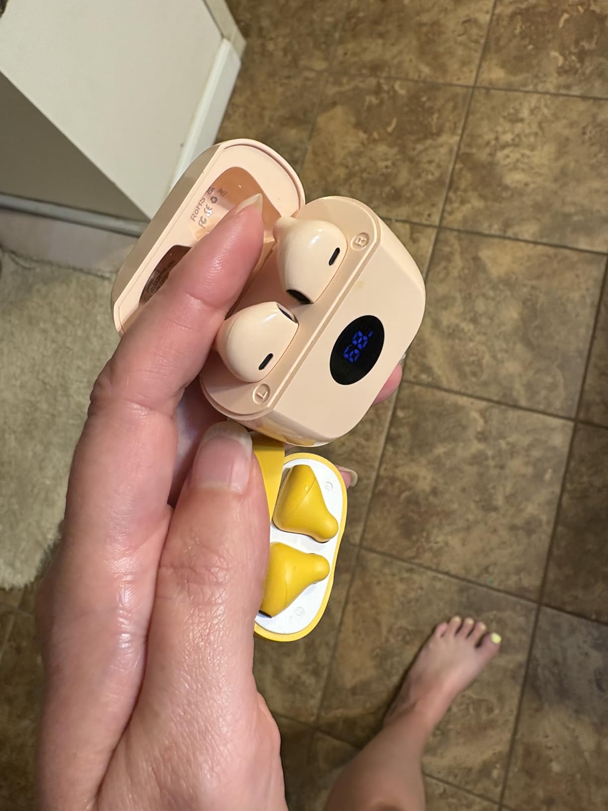 Wireless Earbuds, Bluetooth 5.4 Earbuds Stereo Bass, Bluetooth Headphones in Ear Noise Cancelling Mic, Sports Earphones IP7 Waterproof, 32H Playtime USB C Mini Charging Case Ear Buds for Android iOS - Customer Photo 2