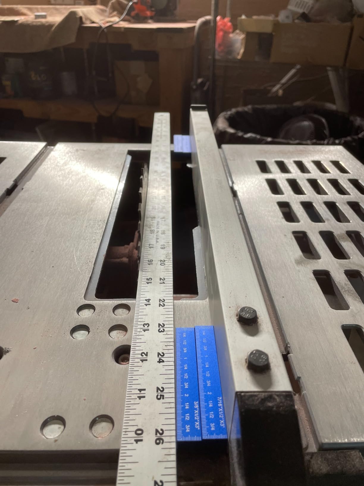 Prostormer 10 Inch Table Saw with Stand, 15A 5000RPM Portable Benchtop Saw, 45°Bevel Cutting Tabletop Saw for Woodworking - Customer Photo 3