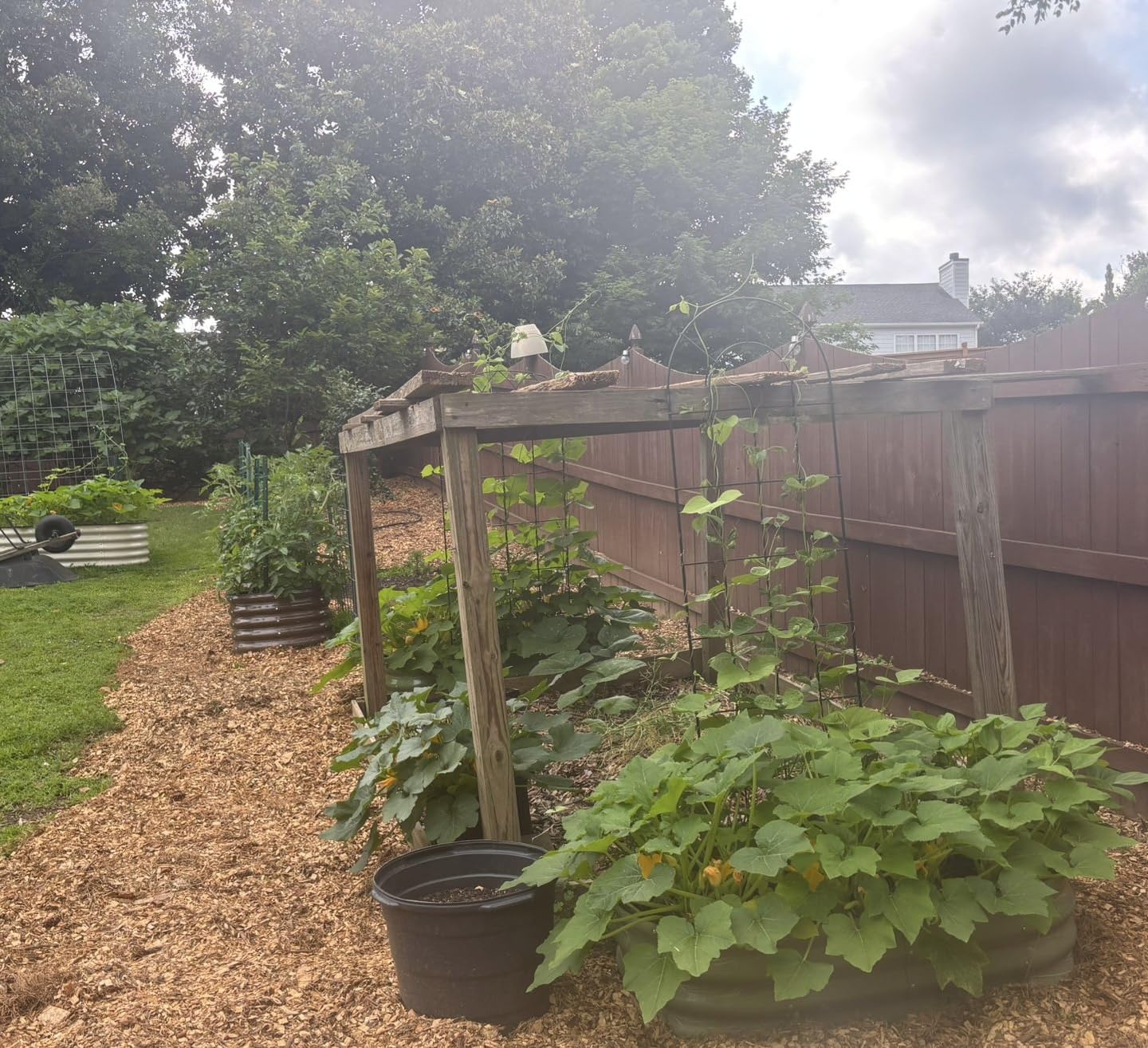 SnugNiture Raised Garden Bed, 2 PCS 2x2x1.5ft Round Galvanized Outdoor Planter Box, 17