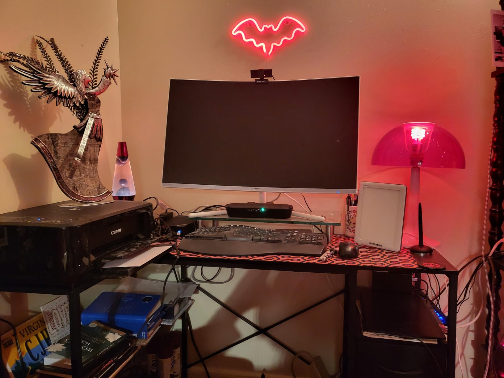 Huuger L Shaped Office Desk with Power Outlets, 47 Inch Computer Desk with 3 Drawers, Shelves, for Gaming, Corner Work, Home Office, Study, Rustic Brown - Customer Photo 1