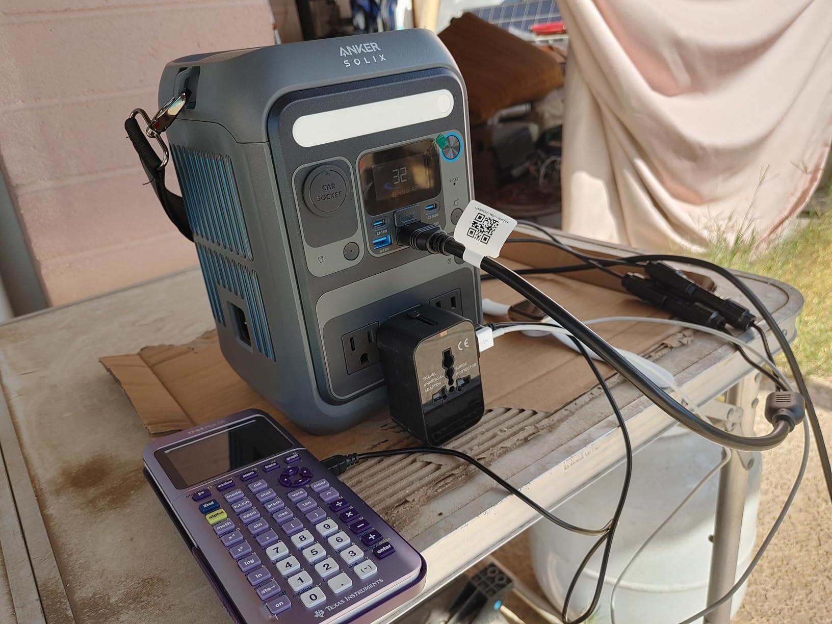 Anker Solar Generator SOLIX C300 with 60W Solar Panel, 288Wh Portable Power Station, 300W (600W Surge), LiFePO4 Battery, 140W Two-Way Fast Charging, for Outdoor Camping, Traveling, and Emergencies - Customer Photo 1