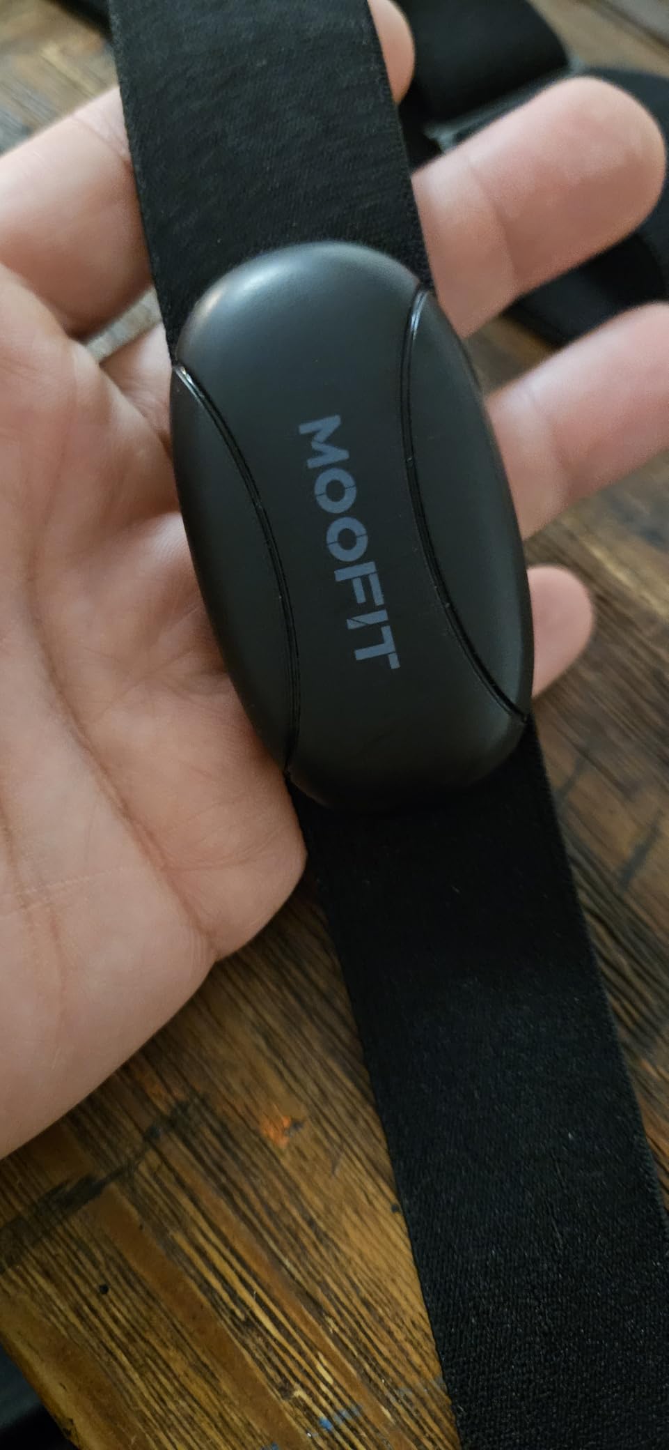 moofit HR8 Heart Rate Monitor Chest Strap, Low Energy Real-Time Heart Rate Data Bluetooth 5.0/ANT+, Longer Communication Range, IP67 Waterproof, Compatible with iOS/Android Apps, Gym Equipment, Black - Customer Photo 3