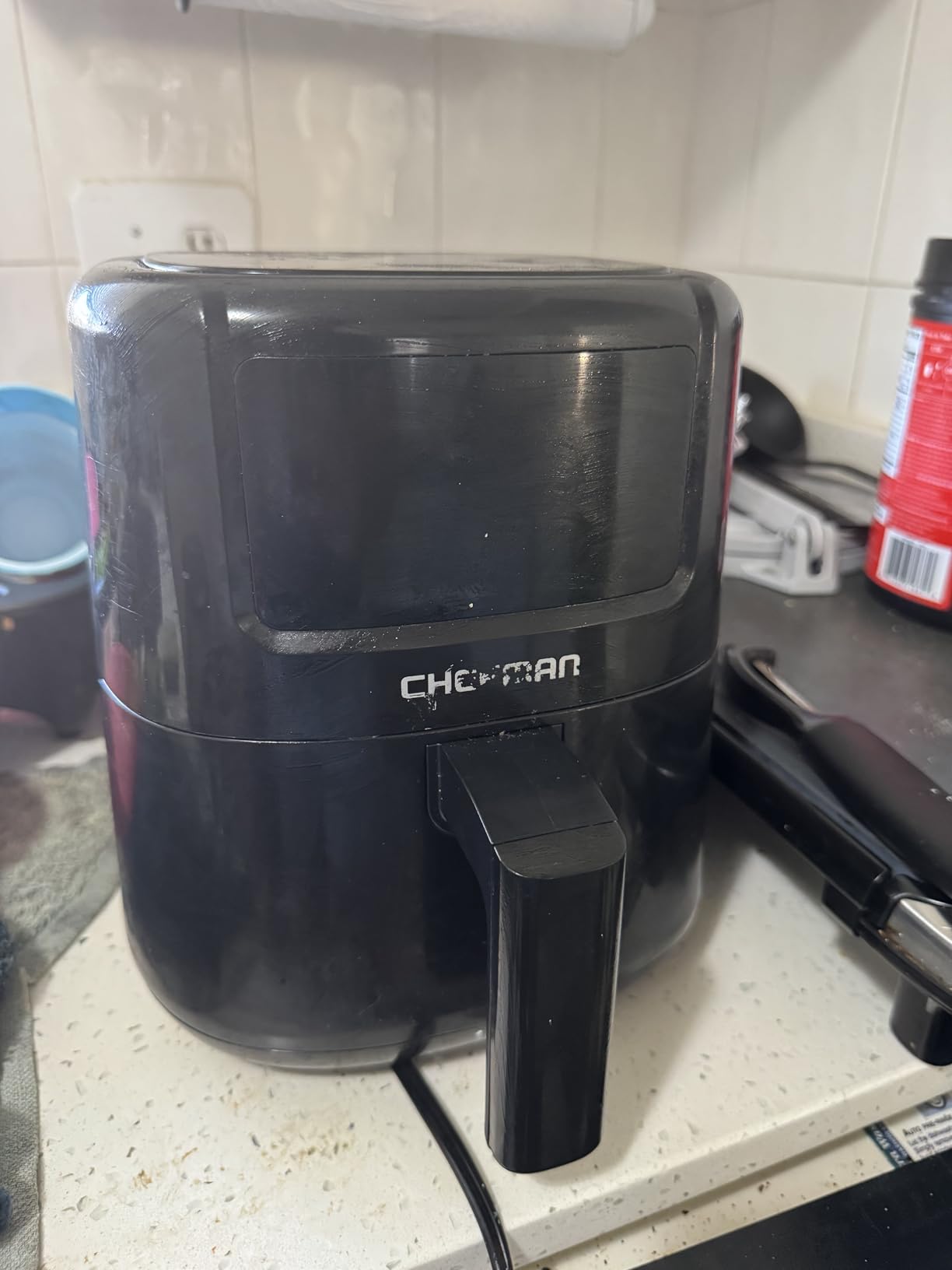 CHEFMAN 2 Qt Mini Air Fryer – Digital Space-Saving Compact Air Fryer with Nonstick and Dishwasher Safe Basket, Quick & Easy Meals in Minutes, Features Digital Timer and Shake Reminder – Black - Customer Photo 2