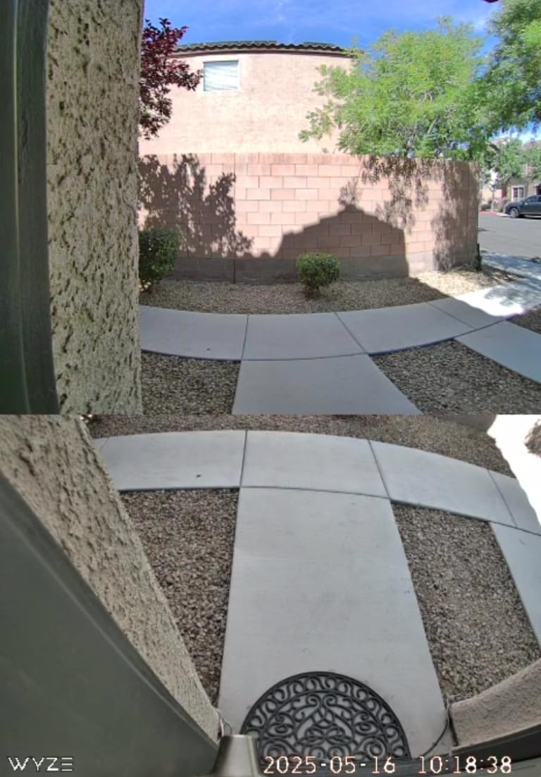 WYZE Wireless Duo Cam Video Doorbell (Chime Included), Battery Powered, 2K Full HD Video, 2 Cameras (People and Package), 2-Way Audio, Color Night Vision - Customer Photo 1