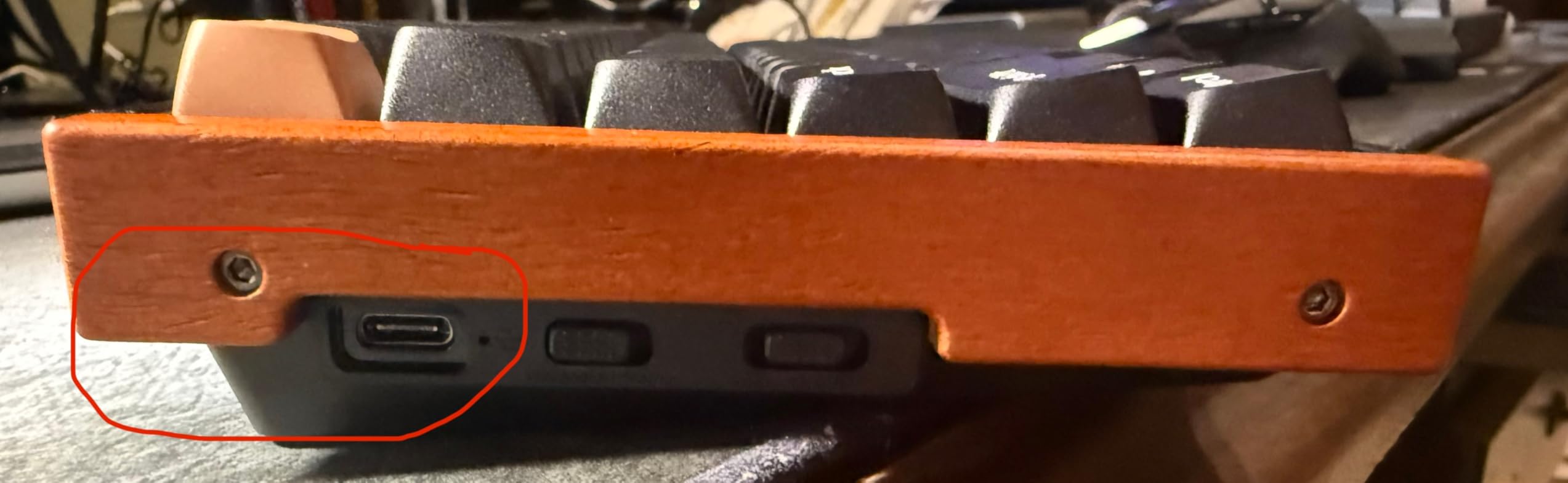 Keychron K2 HE Rapid Trigger Wireless Custom Mechanical Keyboard with Hall Effect Gateron Double-Rail Magnetic Switch, QMK 2.4 GHz Bluetooth 5.2 RGB Compatible with Mac Windows Linux (Aluminum + Wood) - Customer Photo 2