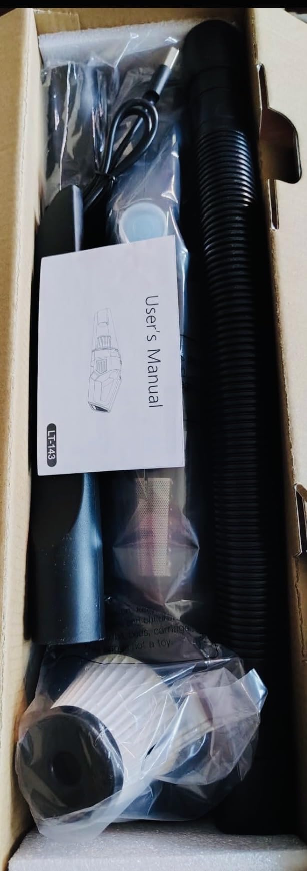 Handheld Vacuum Cordless, 15000PA Strong Suction Hand Held Car Vacuum Cleaner Rechargeable, Portable Hand Vacuum with Multi-Nozzles & Washable Filter for Home Office, Car, Pets - Customer Photo 4