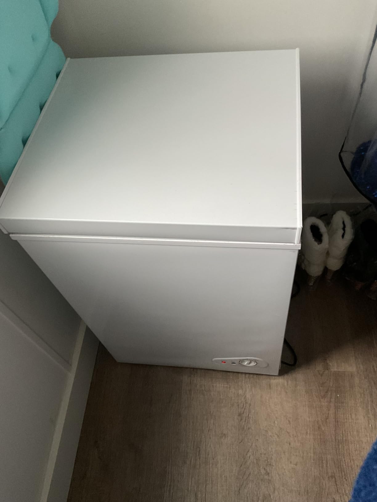 7.0 Cu Ft Chest Freezer - Energy Efficient & Quiet Mini Freezer with Adjustable Thermostat - Compact Deep Freezer for Home, Apartment, and Garage - Removable Basket & Defrost Drain - Customer Photo 1