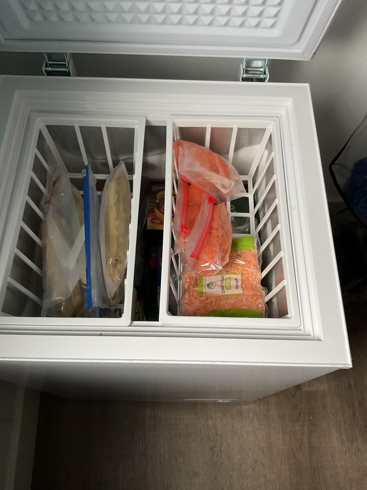 7.0 Cu Ft Chest Freezer - Energy Efficient & Quiet Mini Freezer with Adjustable Thermostat - Compact Deep Freezer for Home, Apartment, and Garage - Removable Basket & Defrost Drain - Customer Photo 2