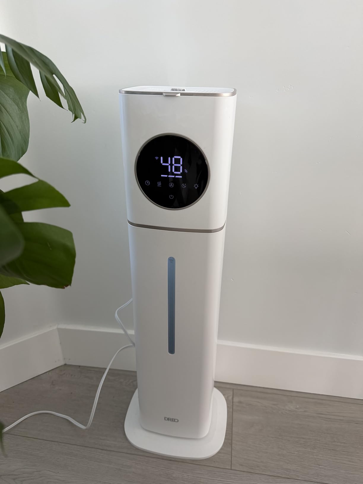 DREO HM735S 11L Smart Humidifier Large Room 700 ft², 100H Cool Mist Air Humidifiers for Bedroom, Top-Fill, Clean Tank Technology, 26dB, Auto Mode, Aroma Box, RGB, Remote & APP Control, Baby, White - Customer Photo 1