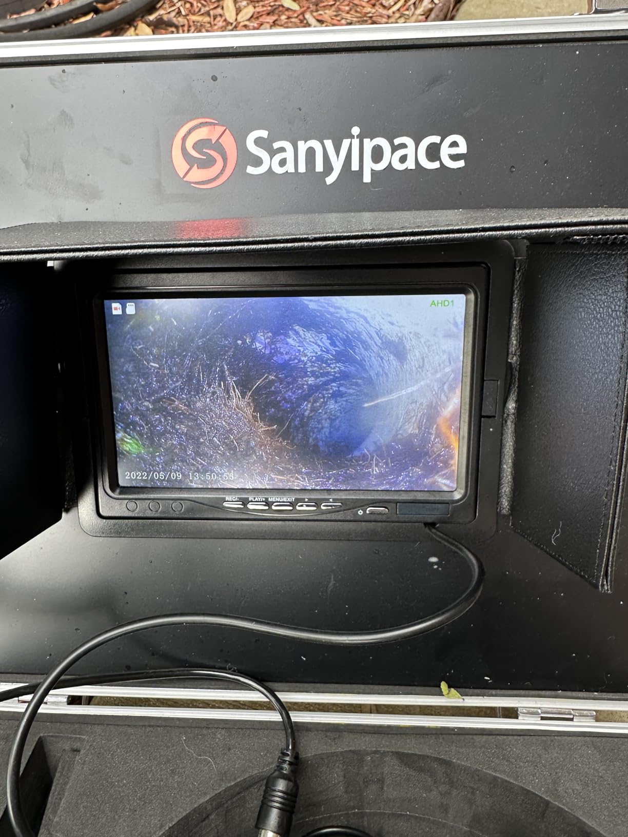 VEVOR 66FT x 5/8 Inch Drain Cleaner Machine, 250W Electric Sewer Snake Auger Manual Feed - with 7 Cutters, 2 Steel Cables (66' x 5/8