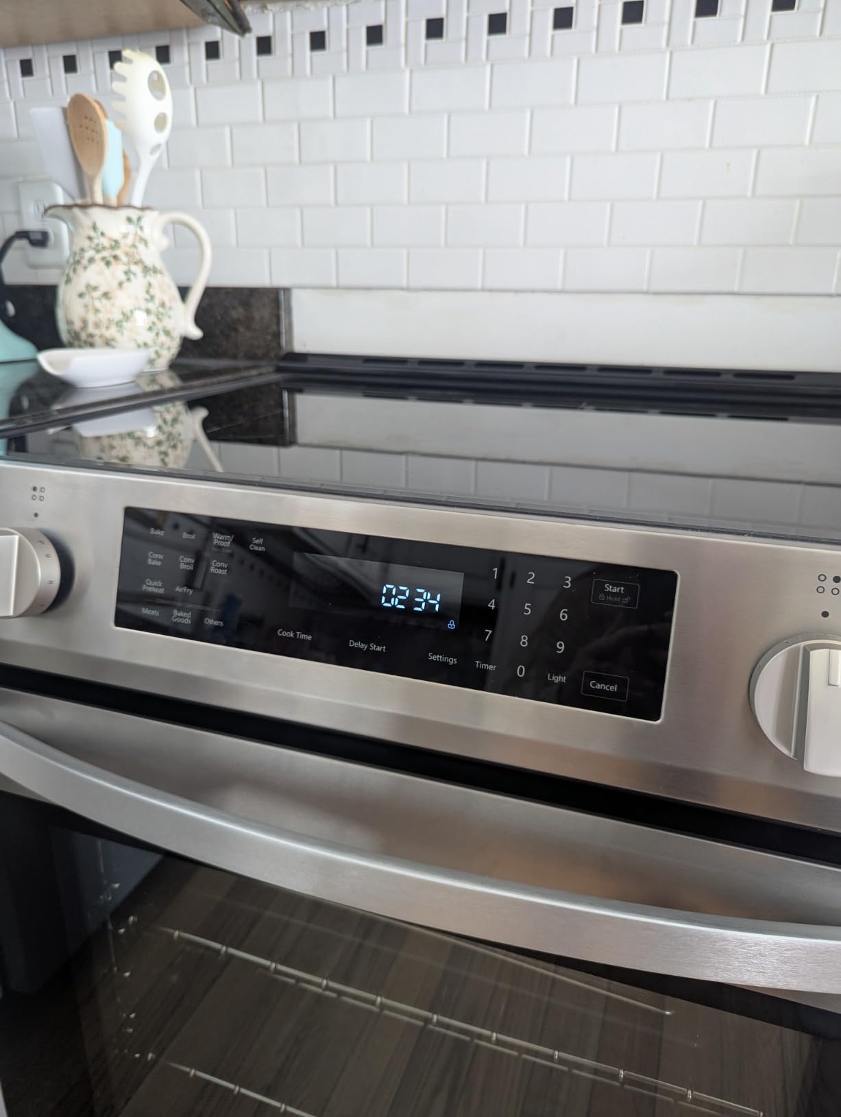 Kenmore 2296853 5.6 cu. ft. Front Control Electric Induction Range Oven - 4 Dual Ring Elements, True Convection, Air Fry, Self Clean, Turbo Boil, Chrome Racks, Storage Drawer - Stainless Steel - Customer Photo 3