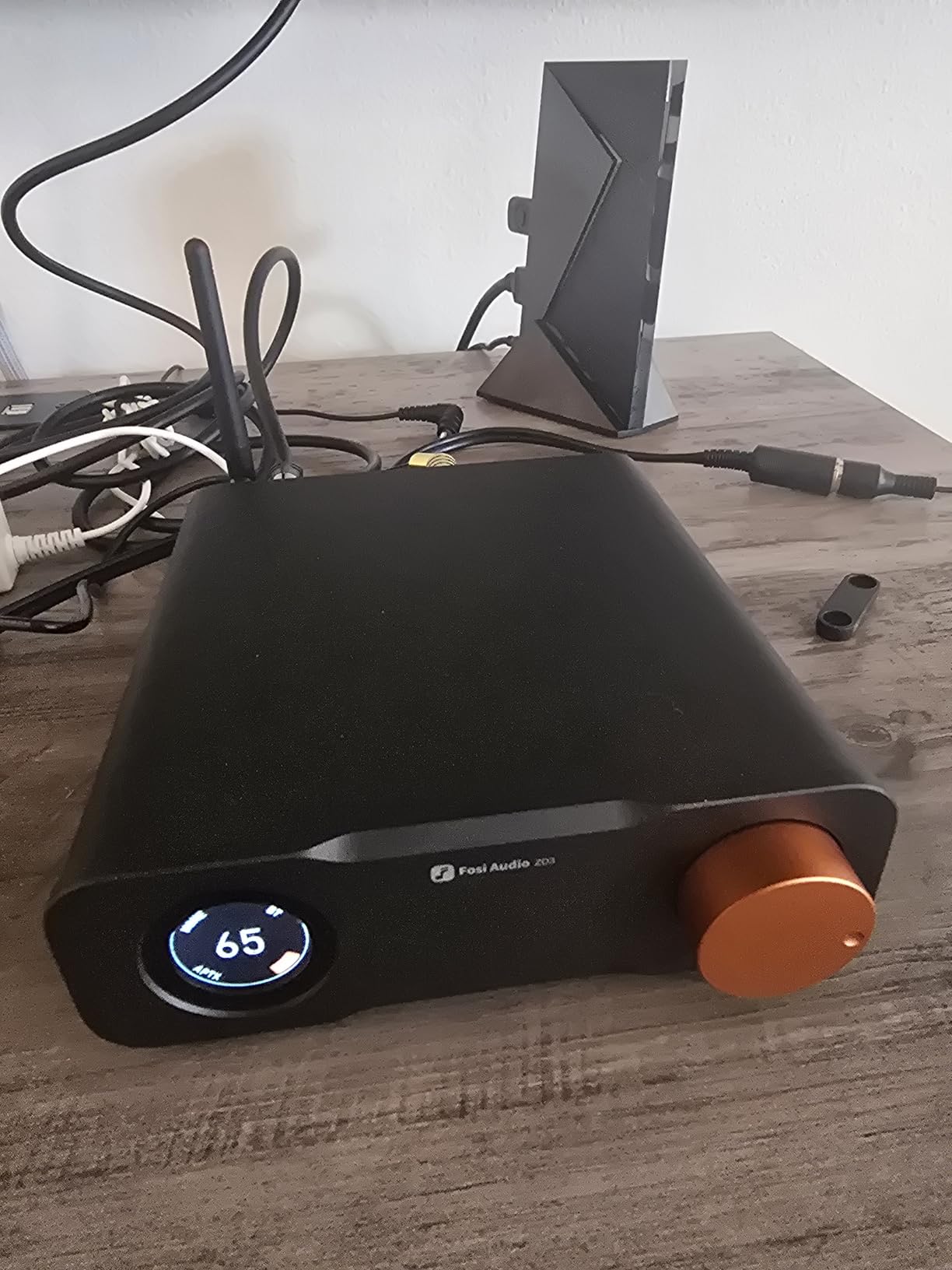 Fosi Audio ZD3 Desktop DAC Preamp, Fully Balanced Digital to Analog Audio Converter with ES9039Q2M for Home Stereo Amplifier, Bluetooth/USB/Optical/Coax/TV HDMI ARC Input, XLR/RCA Output with Remote - Customer Photo 2